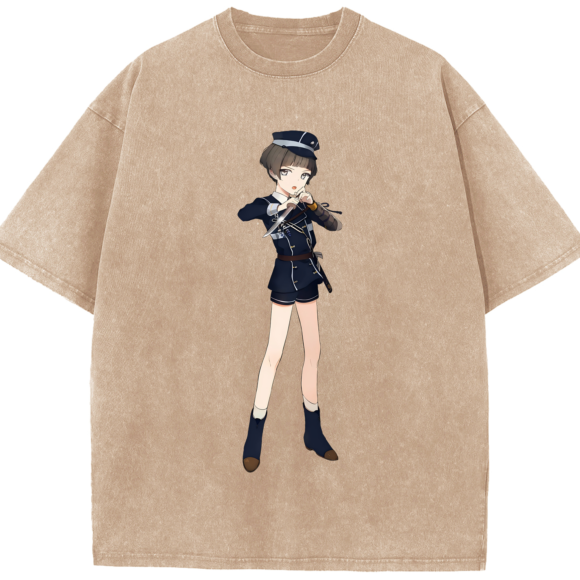 （画像用） 刀剣乱舞 Touken Ranbu 綿100% ヴィンテージ風 半袖Tシャツ（フロントプリント）