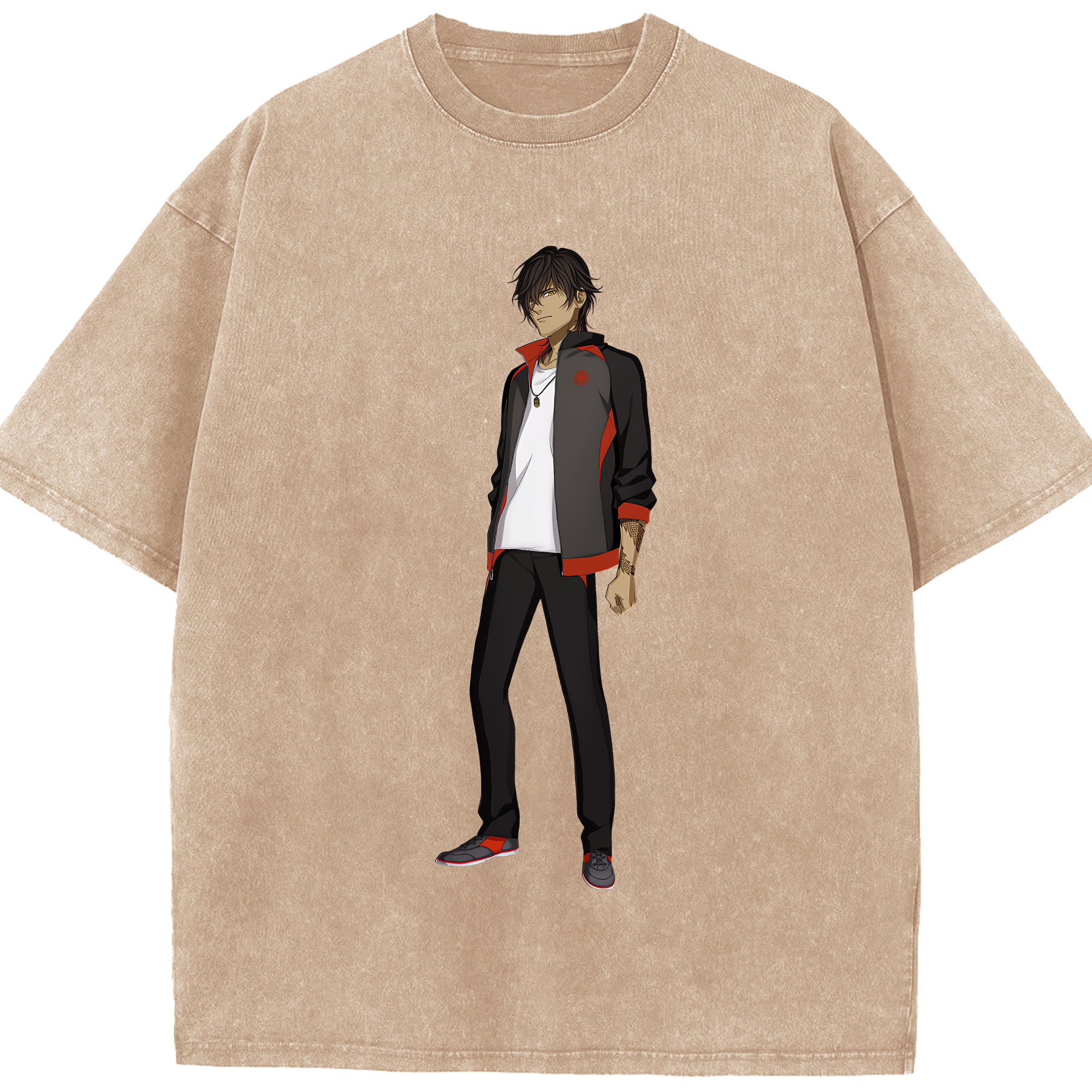 （画像用） 刀剣乱舞 Touken Ranbu 綿100% ヴィンテージ風 半袖Tシャツ（フロントプリント）
