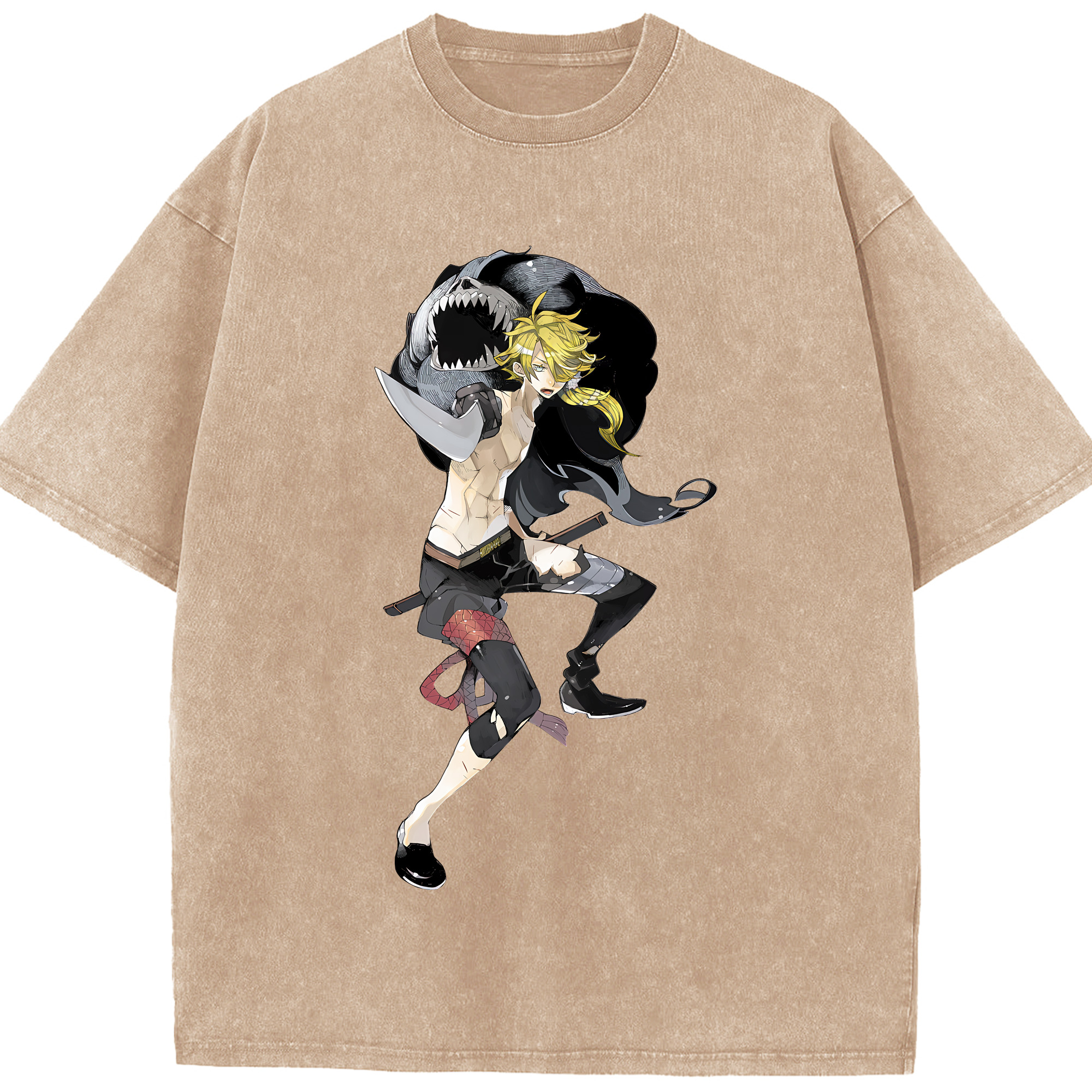 （画像用） 刀剣乱舞 Touken Ranbu 綿100% ヴィンテージ風 半袖Tシャツ（フロントプリント）