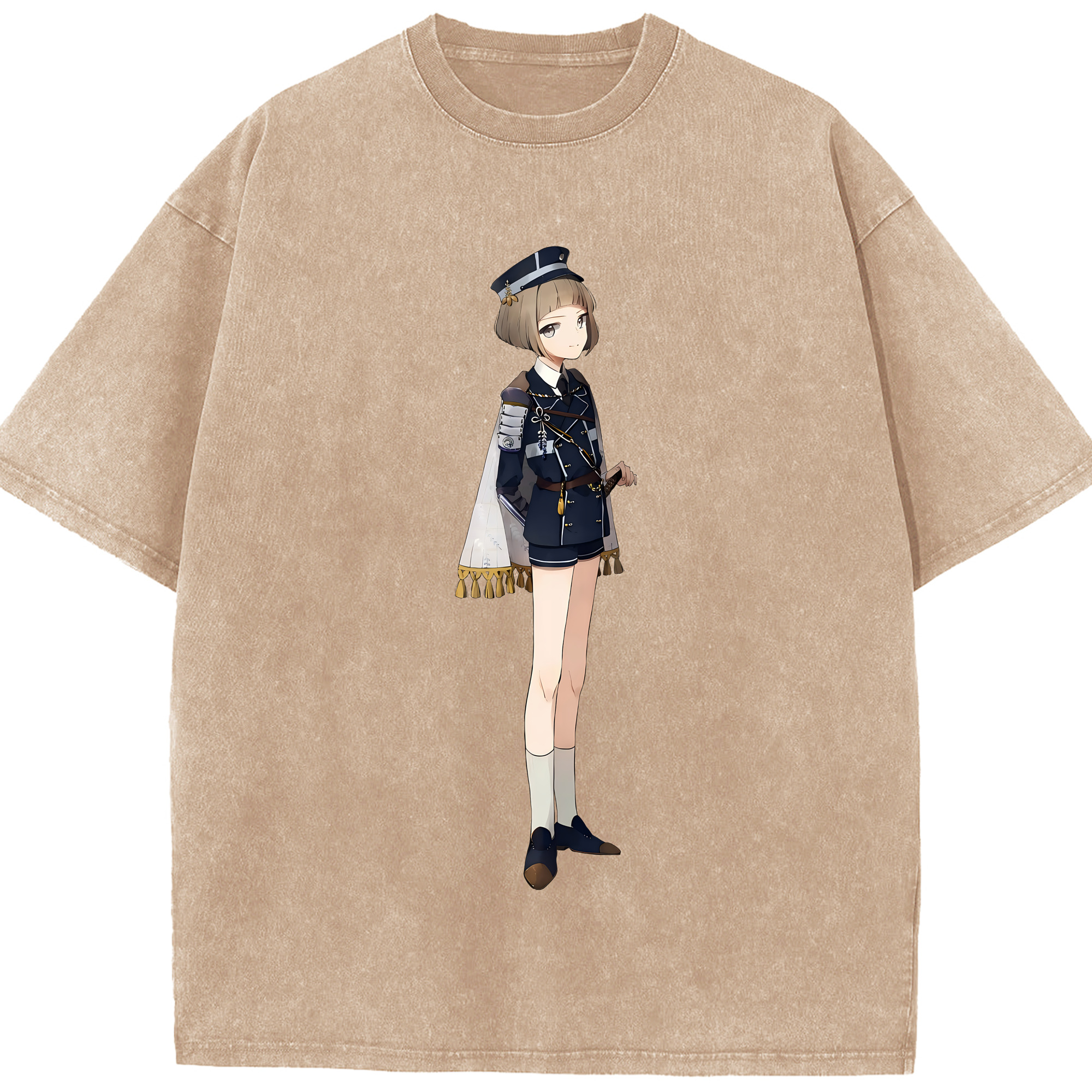 （画像用） 刀剣乱舞 Touken Ranbu 綿100% ヴィンテージ風 半袖Tシャツ（フロントプリント）