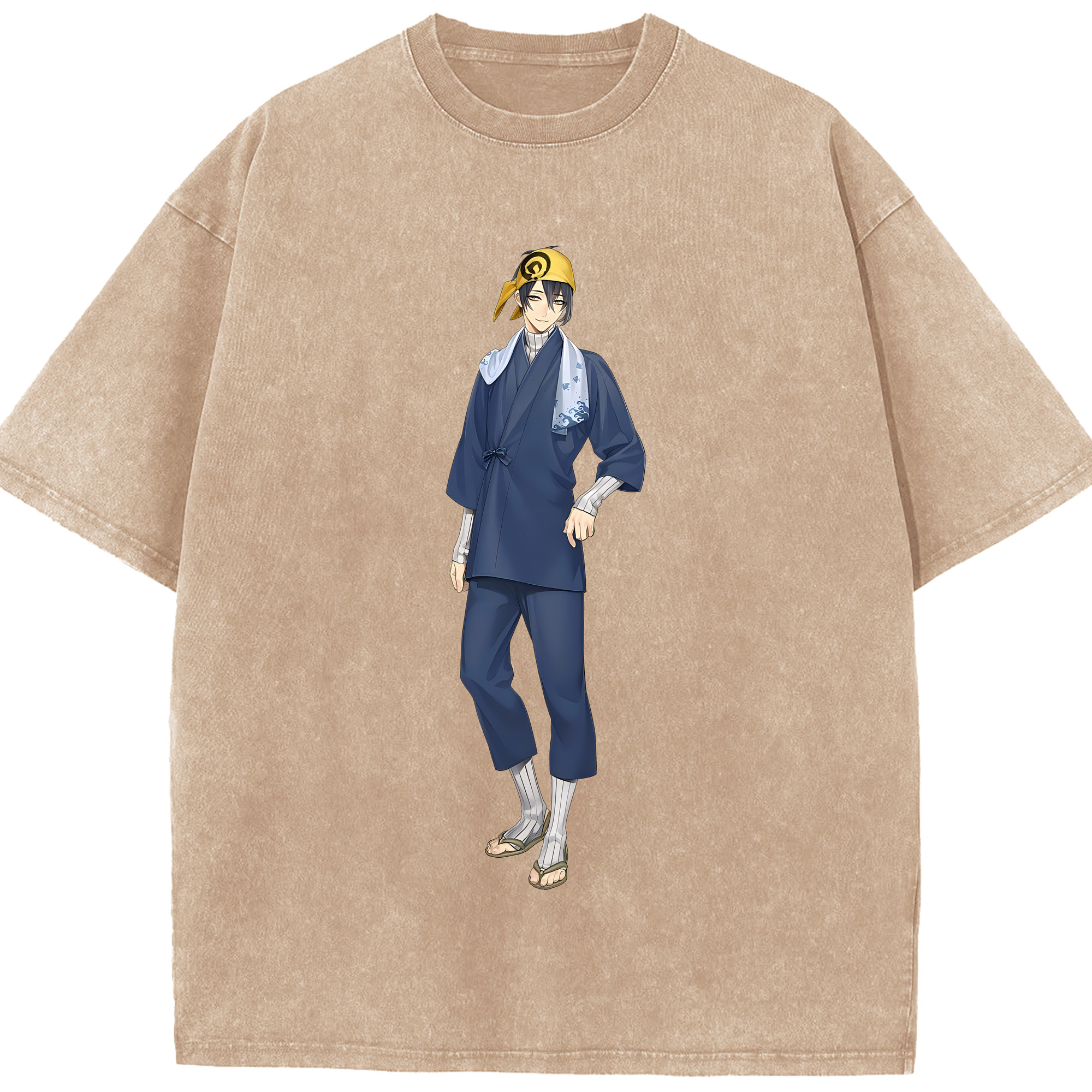 （画像用） 刀剣乱舞 Touken Ranbu 綿100% ヴィンテージ風 半袖Tシャツ（フロントプリント）