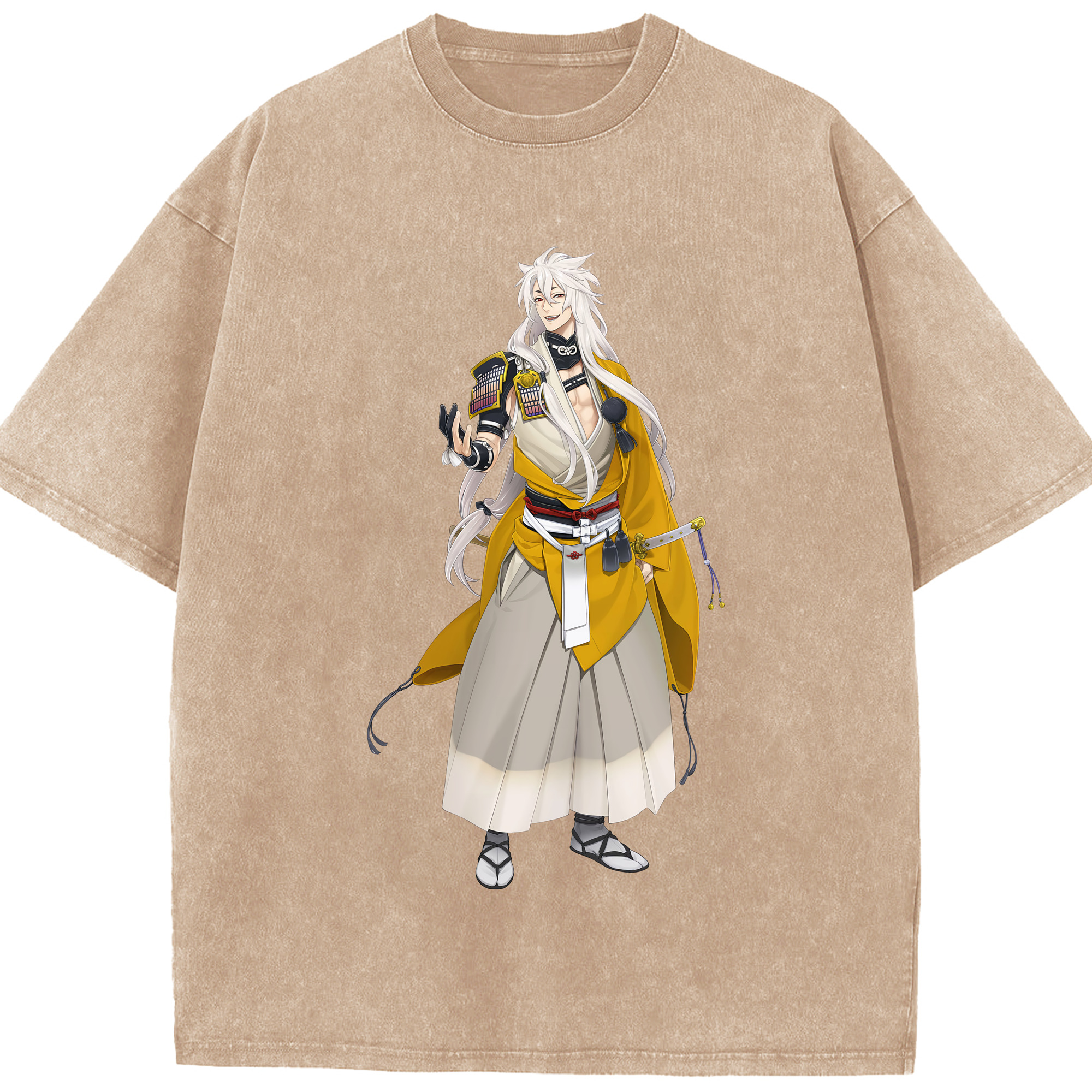 （画像用） 刀剣乱舞 Touken Ranbu 綿100% ヴィンテージ風 半袖Tシャツ（フロントプリント）