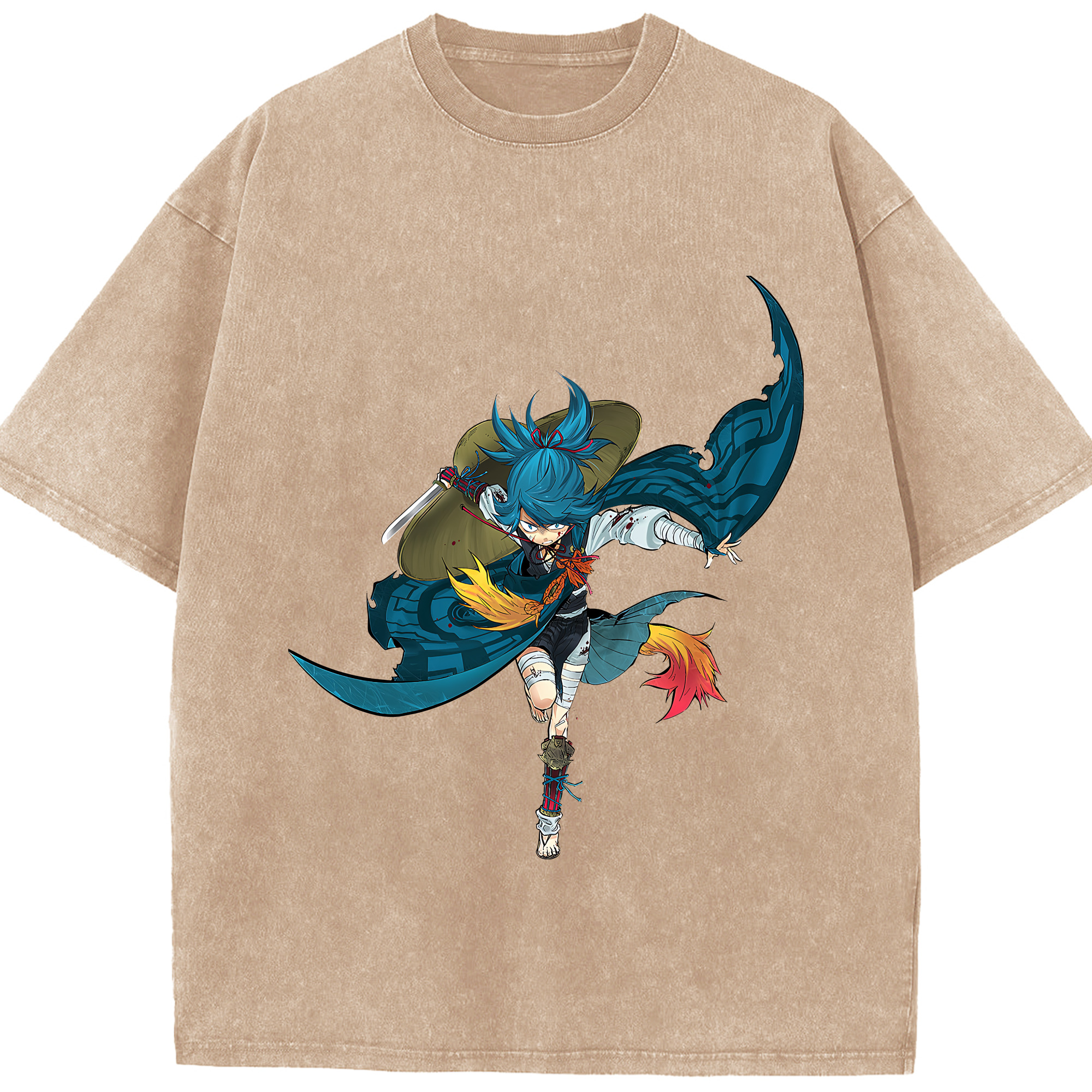 （画像用） 刀剣乱舞 Touken Ranbu 綿100% ヴィンテージ風 半袖Tシャツ（フロントプリント）