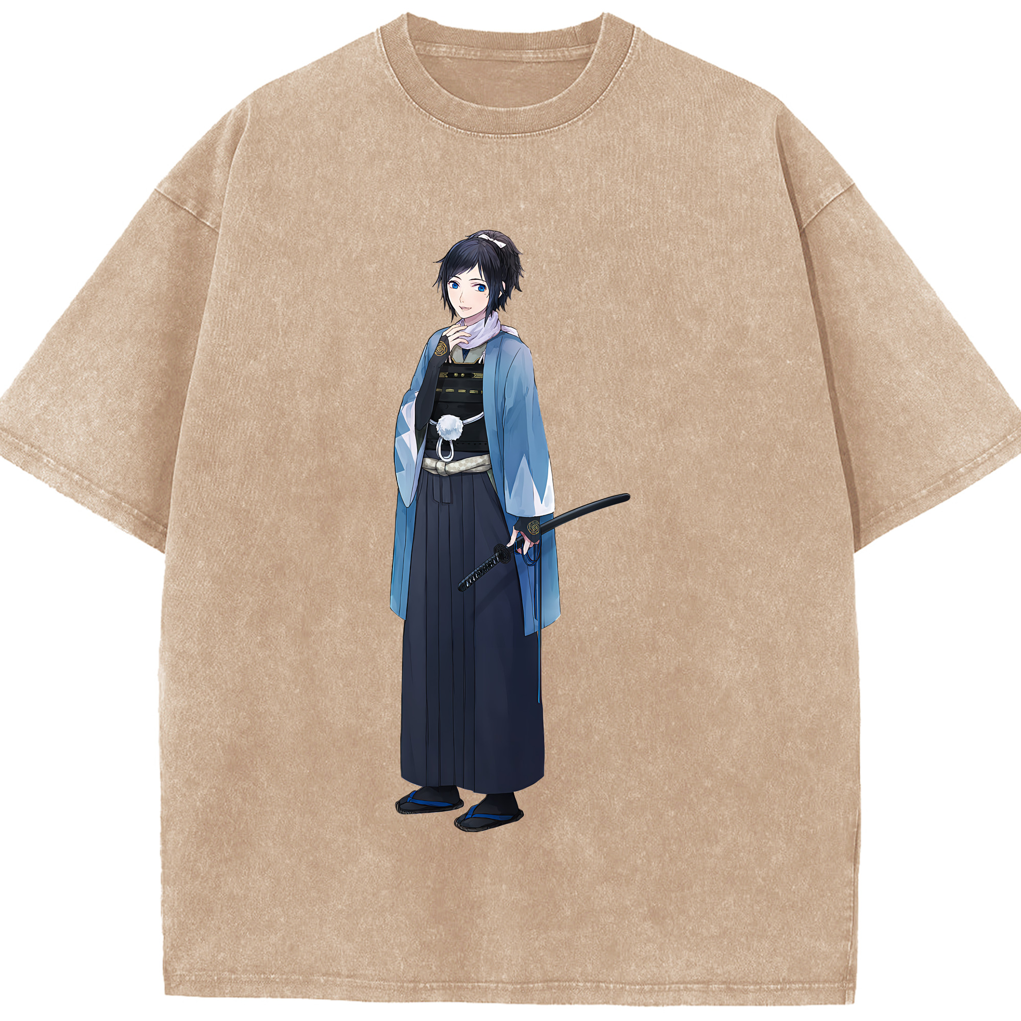 （画像用） 刀剣乱舞 Touken Ranbu 綿100% ヴィンテージ風 半袖Tシャツ（フロントプリント）