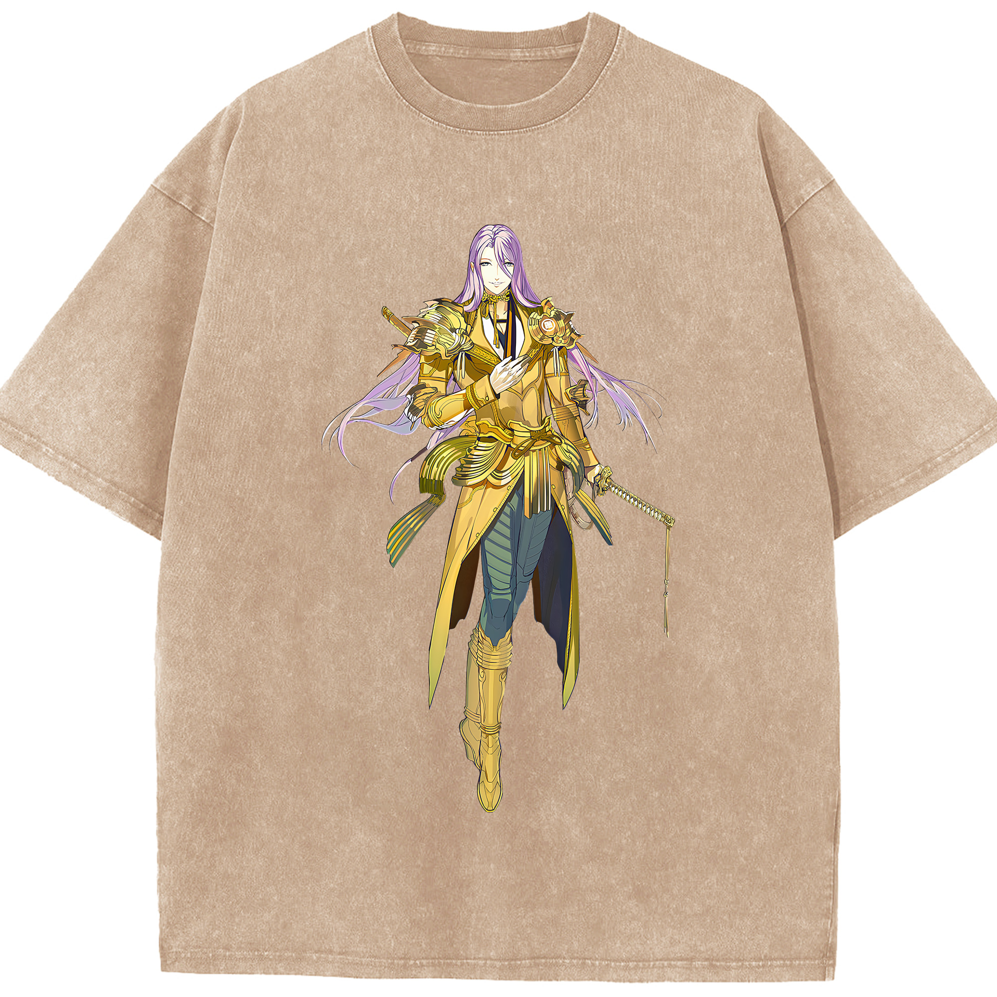 （画像用） 刀剣乱舞 Touken Ranbu 綿100% ヴィンテージ風 半袖Tシャツ（フロントプリント）