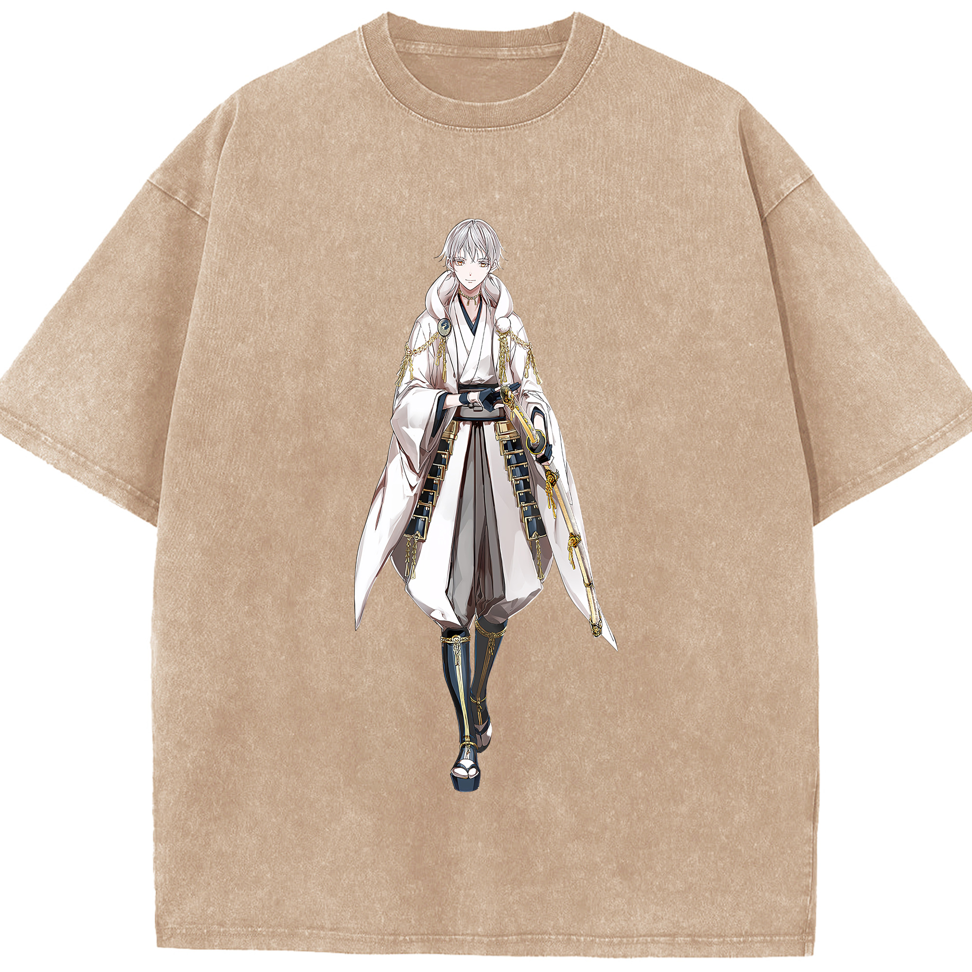 （画像用） 刀剣乱舞 Touken Ranbu 綿100% ヴィンテージ風 半袖Tシャツ（フロントプリント）