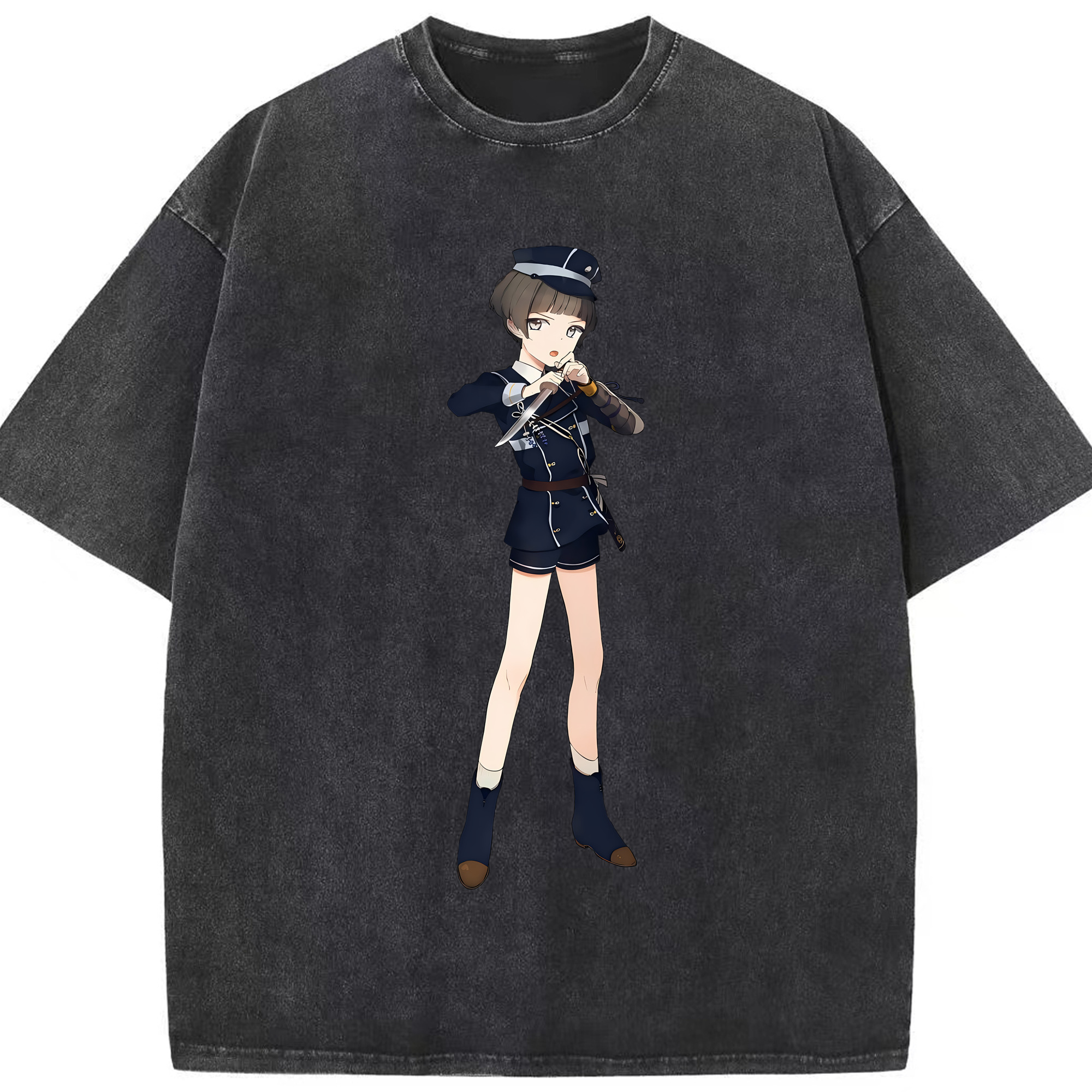 （画像用） 刀剣乱舞 Touken Ranbu 綿100% ヴィンテージ風 半袖Tシャツ（フロントプリント）