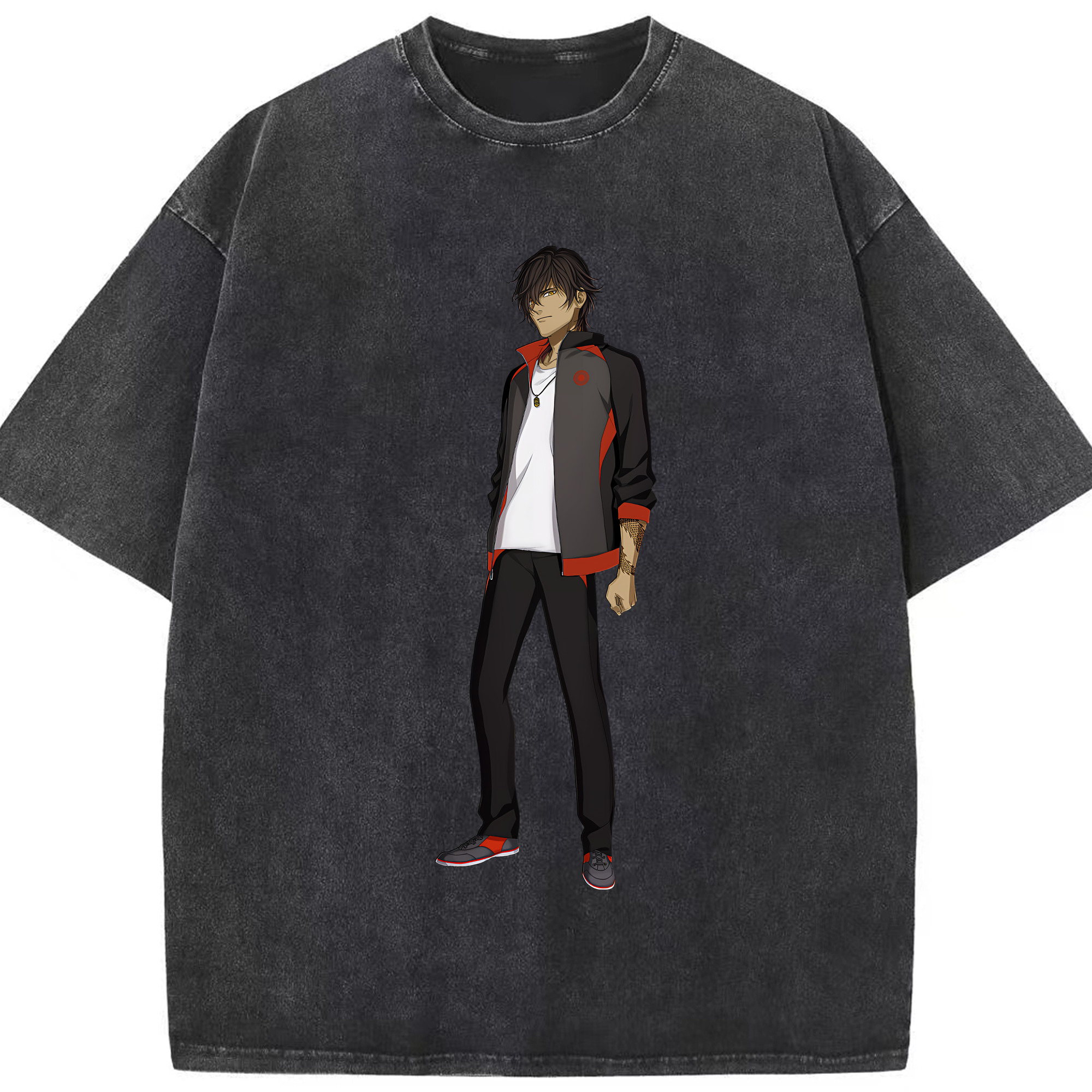 （画像用） 刀剣乱舞 Touken Ranbu 綿100% ヴィンテージ風 半袖Tシャツ（フロントプリント）