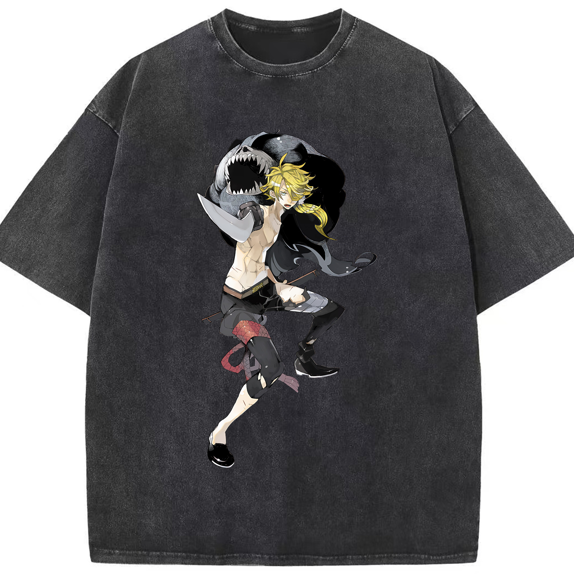 （画像用） 刀剣乱舞 Touken Ranbu 綿100% ヴィンテージ風 半袖Tシャツ（フロントプリント）