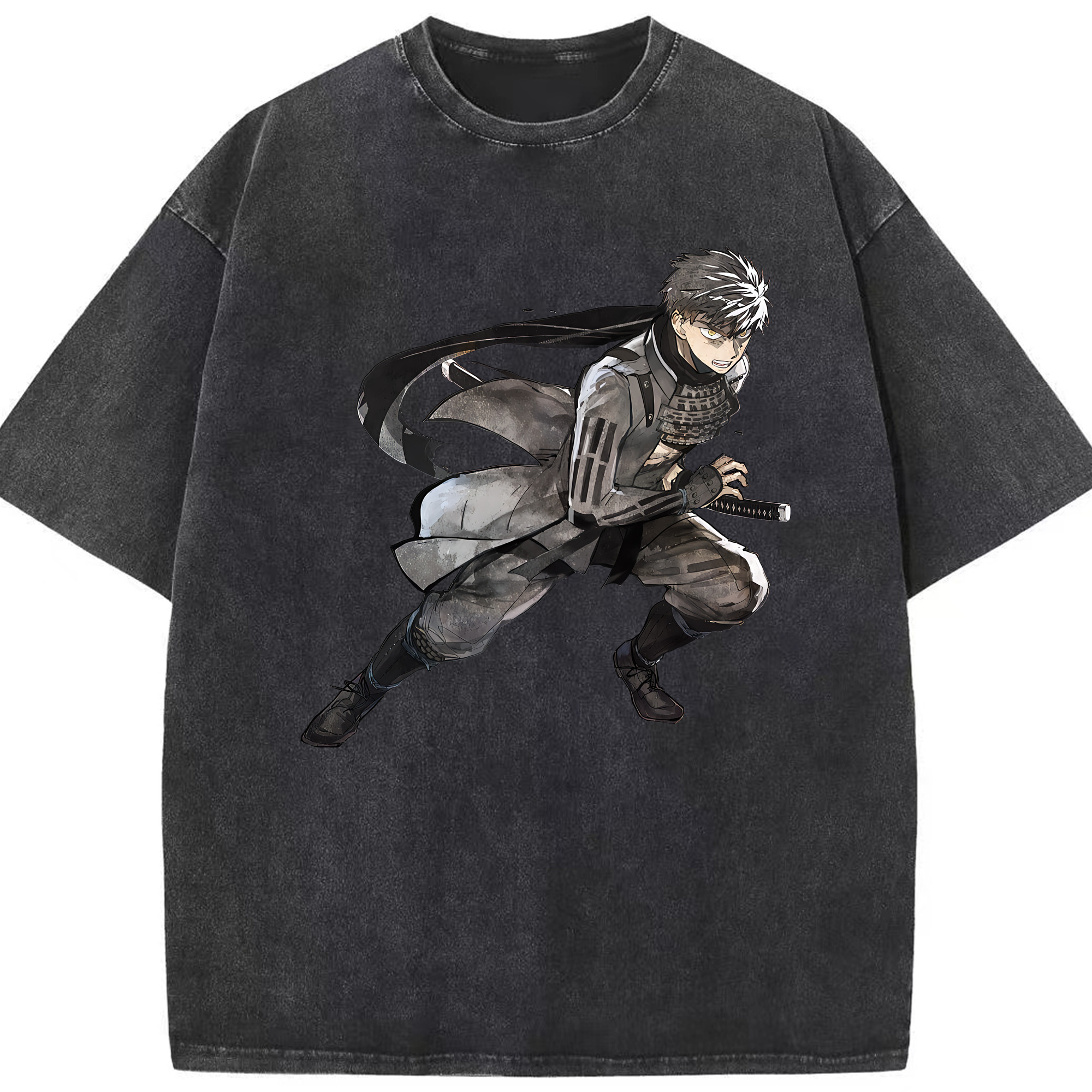 （画像用） 刀剣乱舞 Touken Ranbu 綿100% ヴィンテージ風 半袖Tシャツ（フロントプリント）