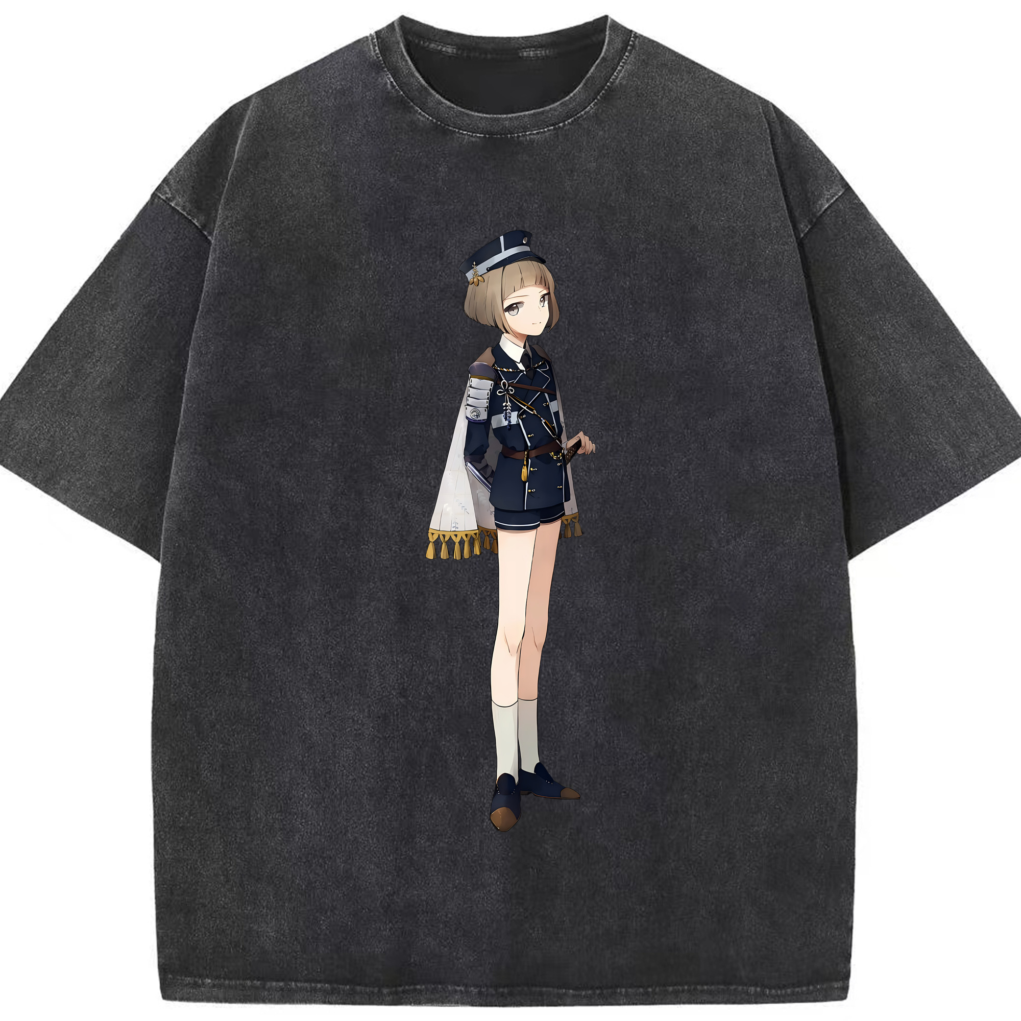 （画像用） 刀剣乱舞 Touken Ranbu 綿100% ヴィンテージ風 半袖Tシャツ（フロントプリント）
