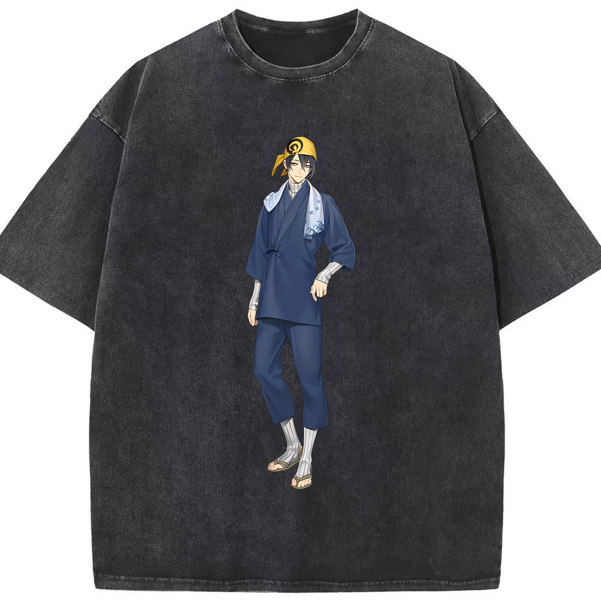 （画像用） 刀剣乱舞 Touken Ranbu 綿100% ヴィンテージ風 半袖Tシャツ（フロントプリント）