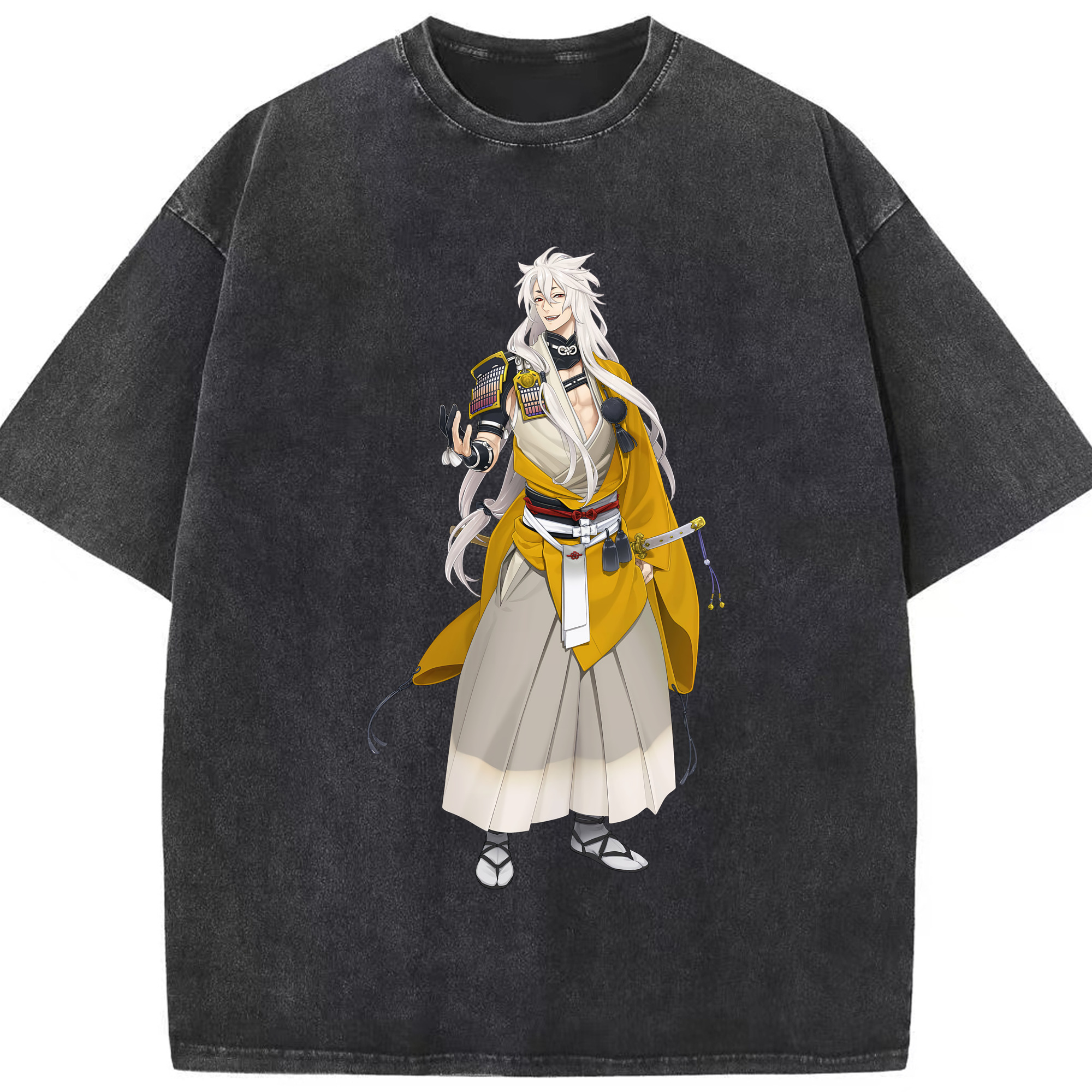 （画像用） 刀剣乱舞 Touken Ranbu 綿100% ヴィンテージ風 半袖Tシャツ（フロントプリント）