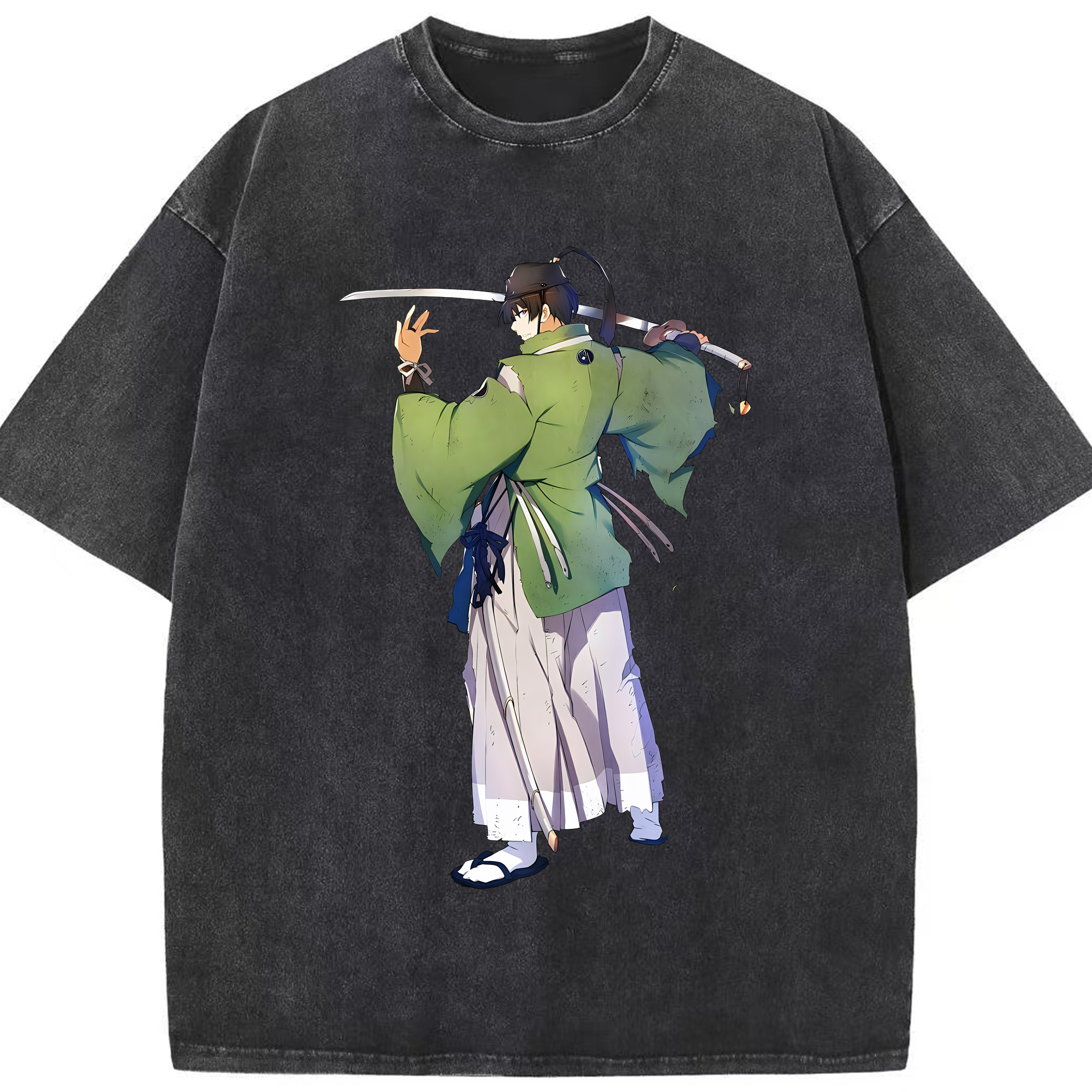 （画像用） 刀剣乱舞 Touken Ranbu 綿100% ヴィンテージ風 半袖Tシャツ（フロントプリント）