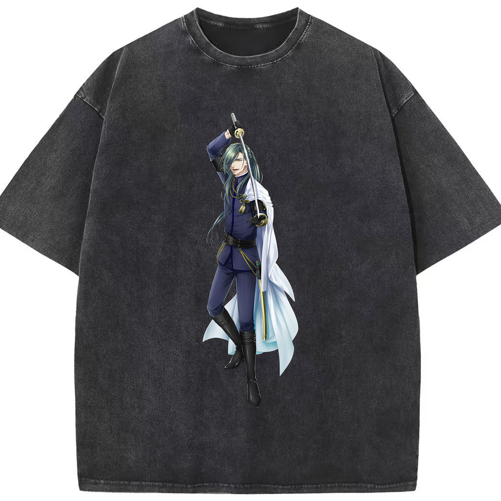 （画像用） 刀剣乱舞 Touken Ranbu 綿100% ヴィンテージ風 半袖Tシャツ（フロントプリント）