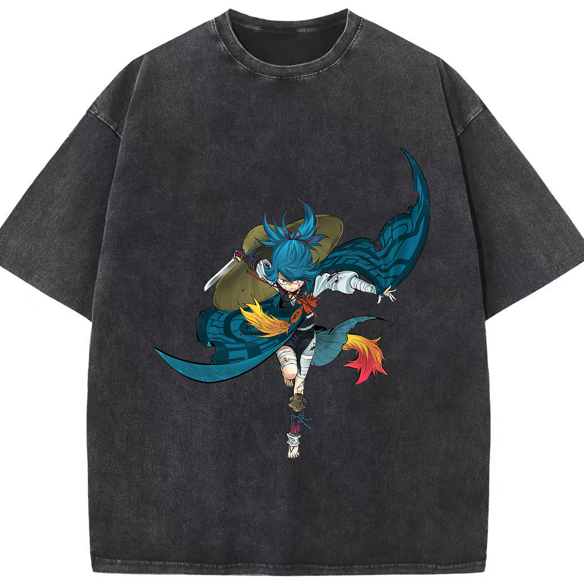 （画像用） 刀剣乱舞 Touken Ranbu 綿100% ヴィンテージ風 半袖Tシャツ（フロントプリント）