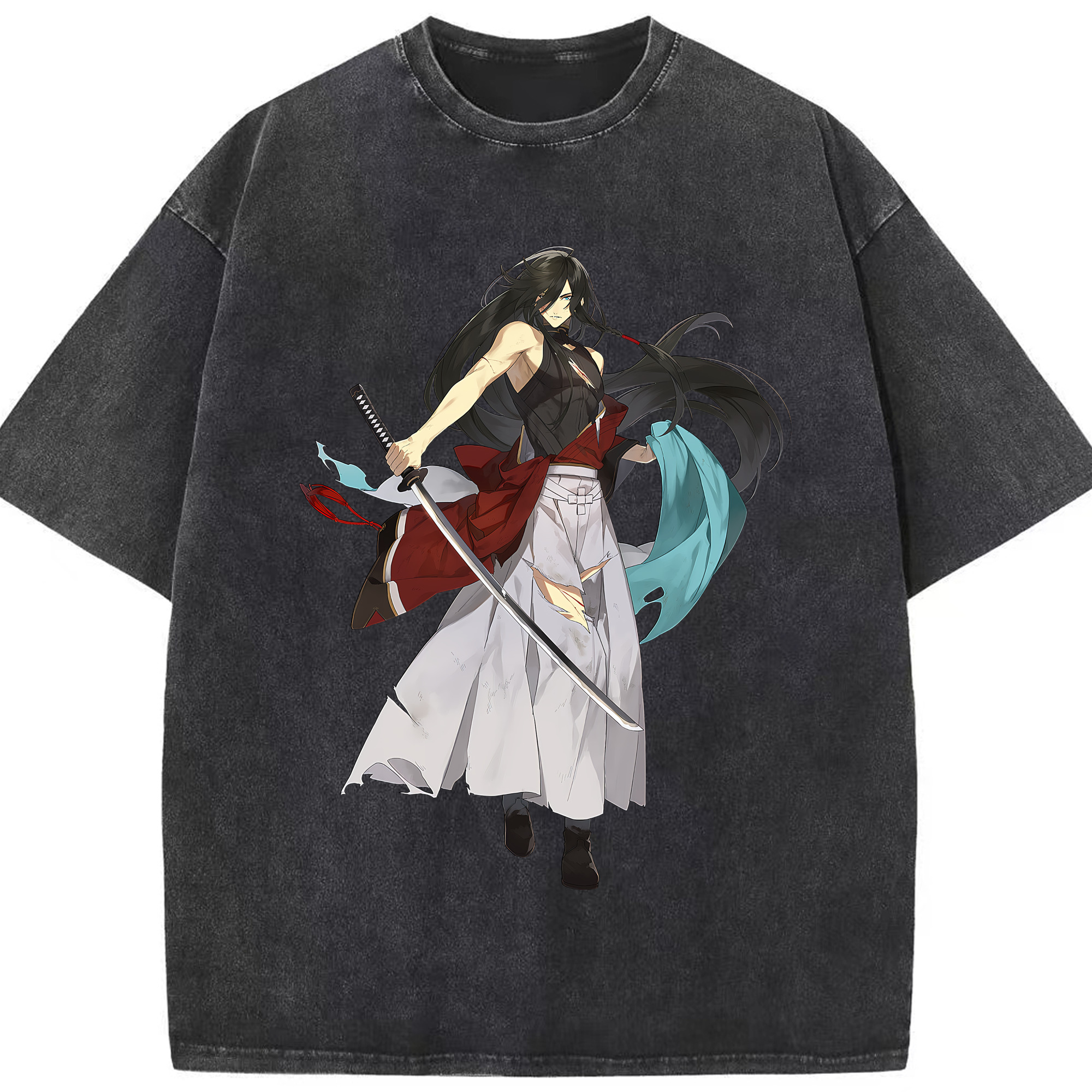 （画像用） 刀剣乱舞 Touken Ranbu 綿100% ヴィンテージ風 半袖Tシャツ（フロントプリント）