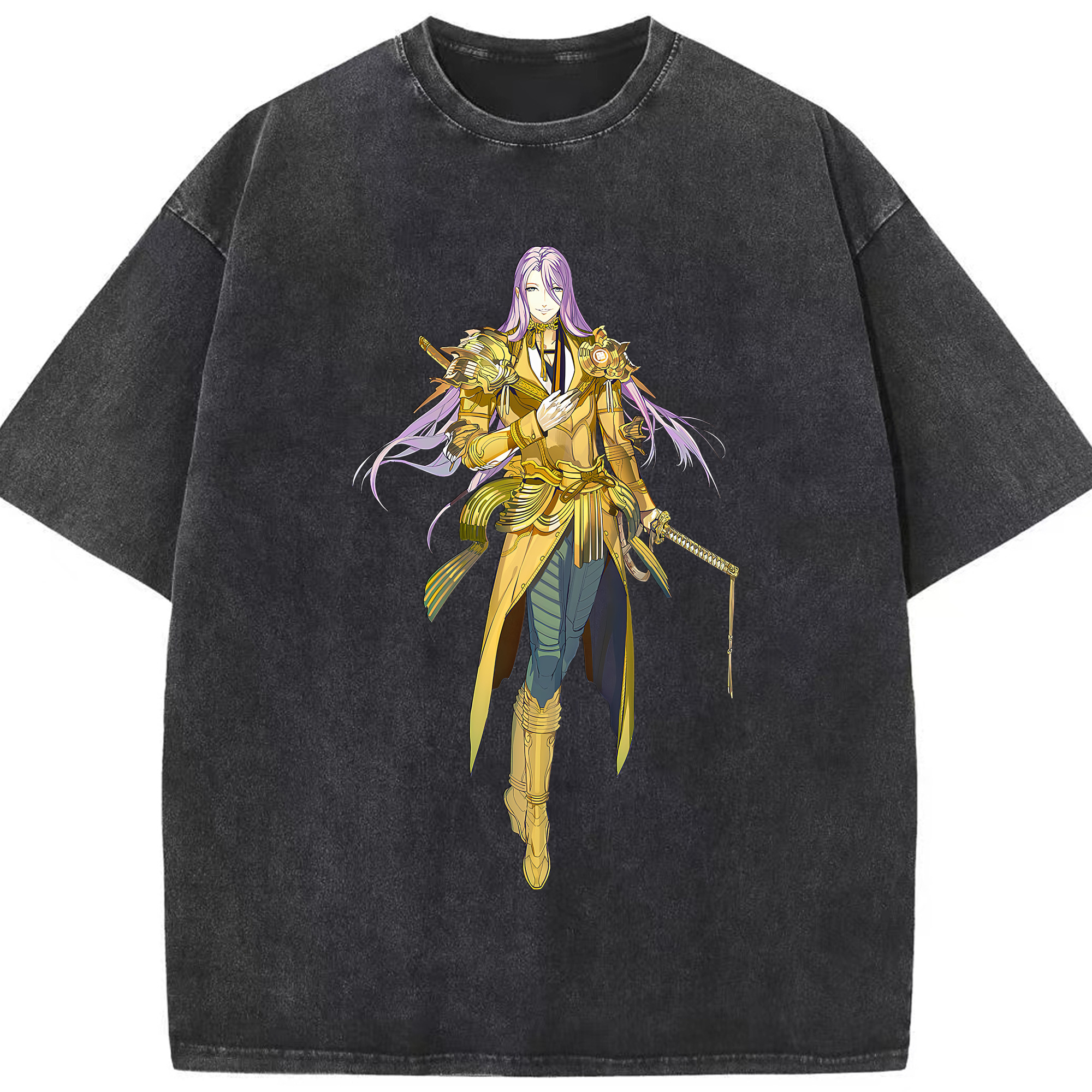 （画像用） 刀剣乱舞 Touken Ranbu 綿100% ヴィンテージ風 半袖Tシャツ（フロントプリント）