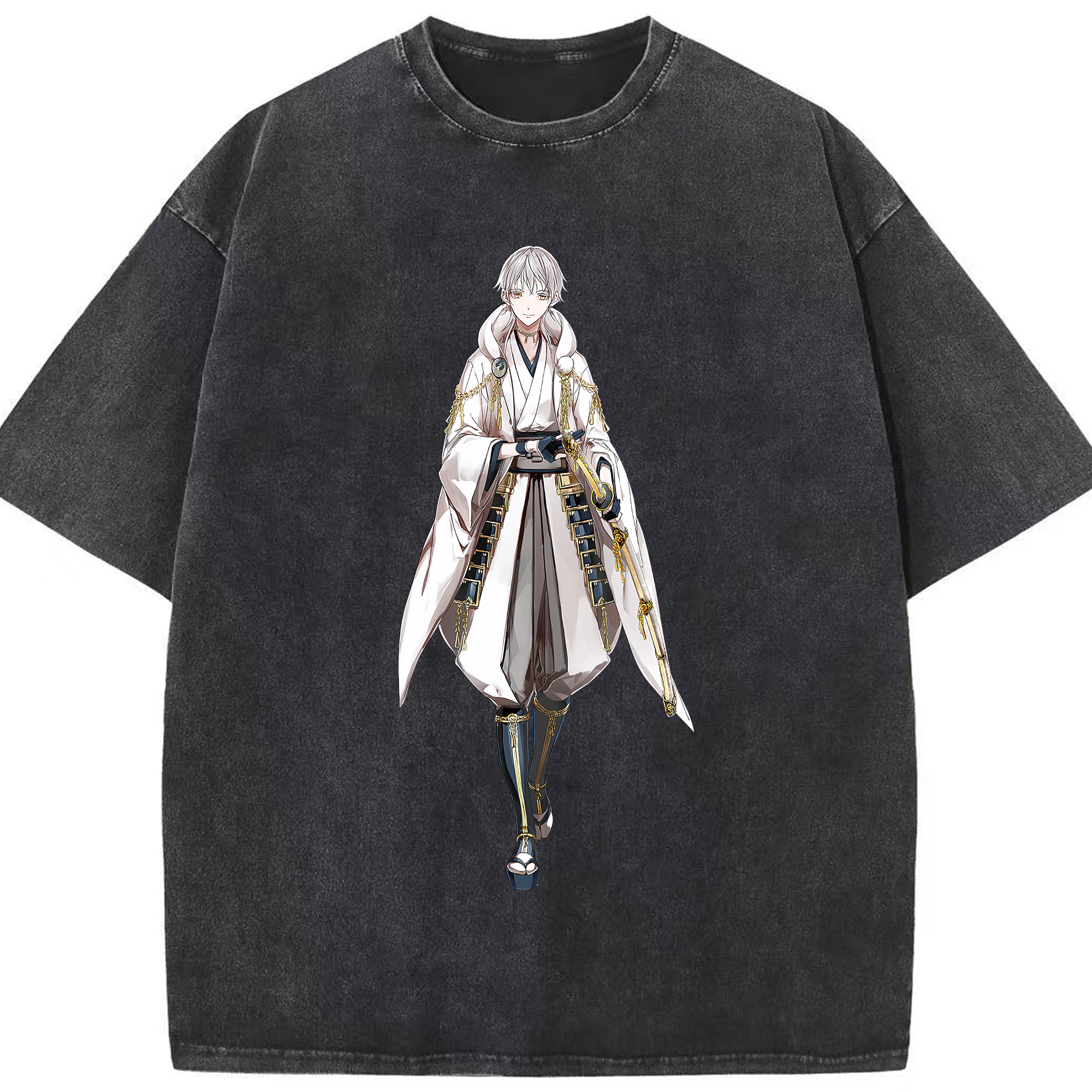 （画像用） 刀剣乱舞 Touken Ranbu 綿100% ヴィンテージ風 半袖Tシャツ（フロントプリント）
