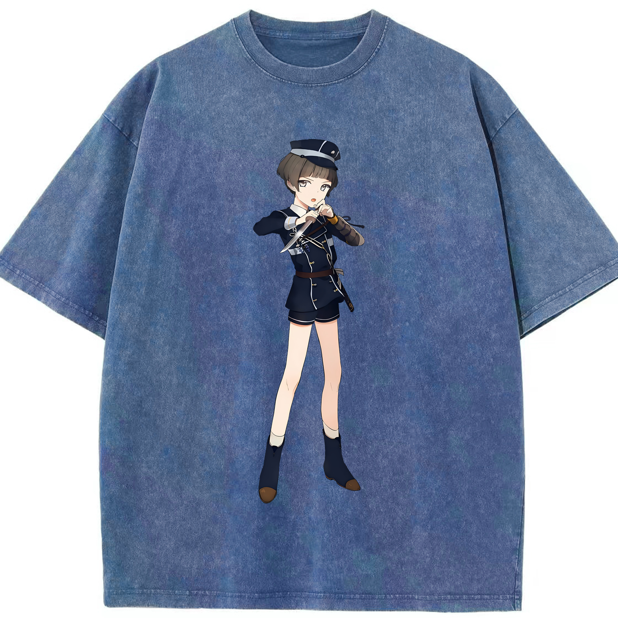 （画像用） 刀剣乱舞 Touken Ranbu 綿100% ヴィンテージ風 半袖Tシャツ（フロントプリント）