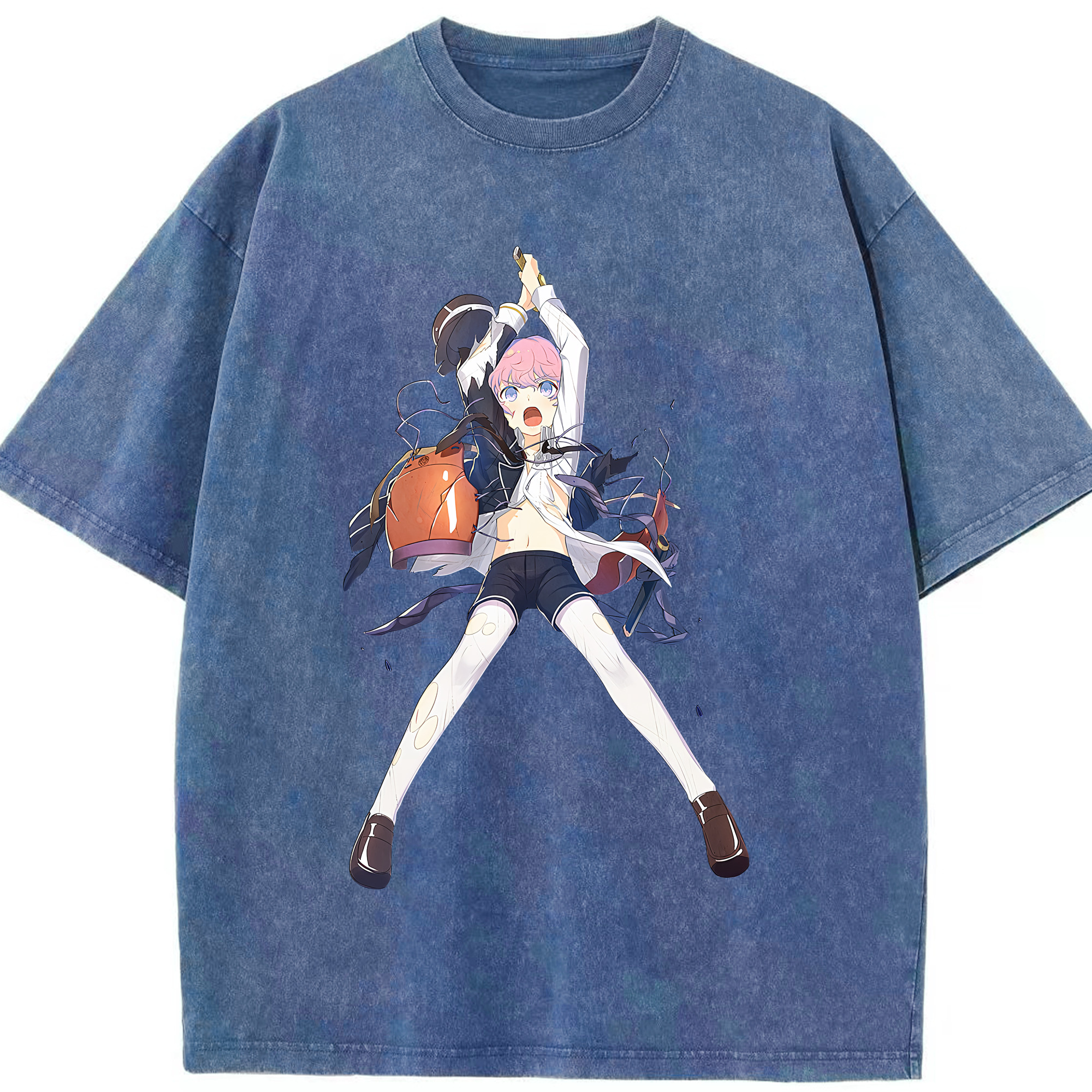 （画像用） 刀剣乱舞 Touken Ranbu 綿100% ヴィンテージ風 半袖Tシャツ（フロントプリント）