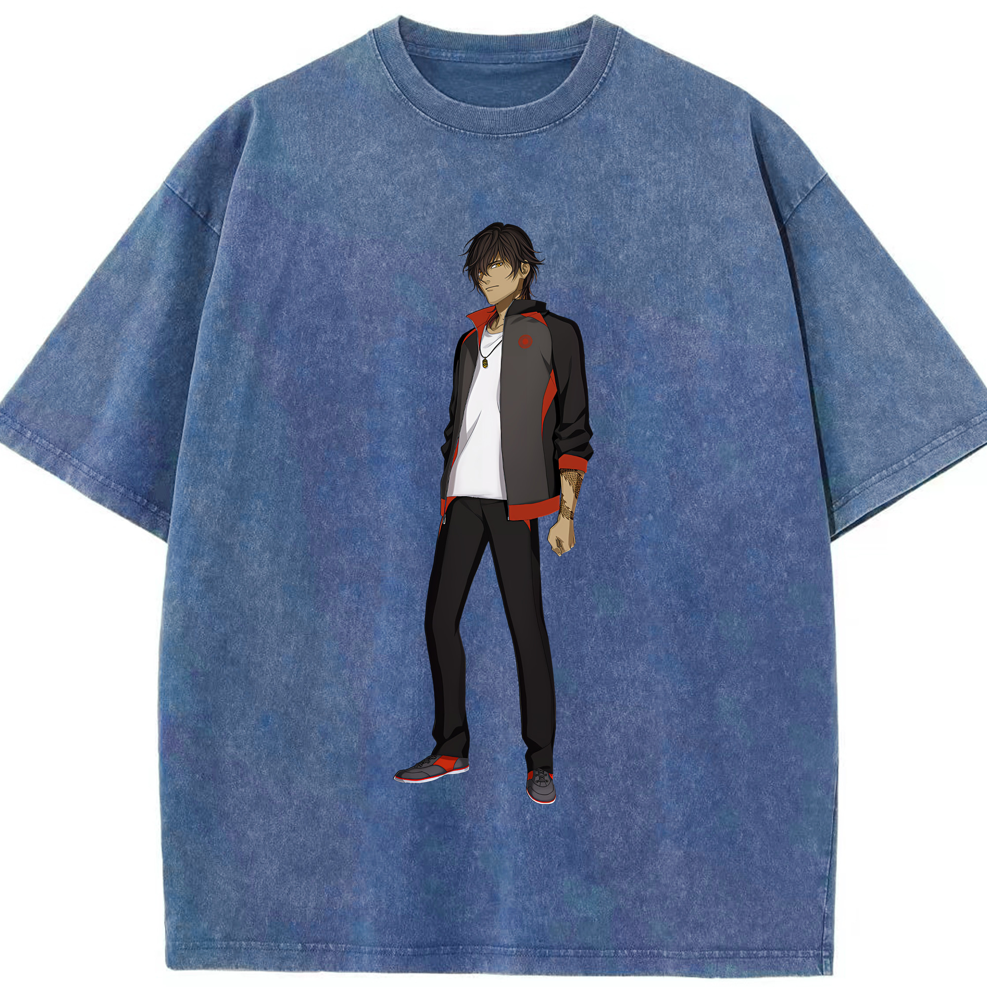 （画像用） 刀剣乱舞 Touken Ranbu 綿100% ヴィンテージ風 半袖Tシャツ（フロントプリント）