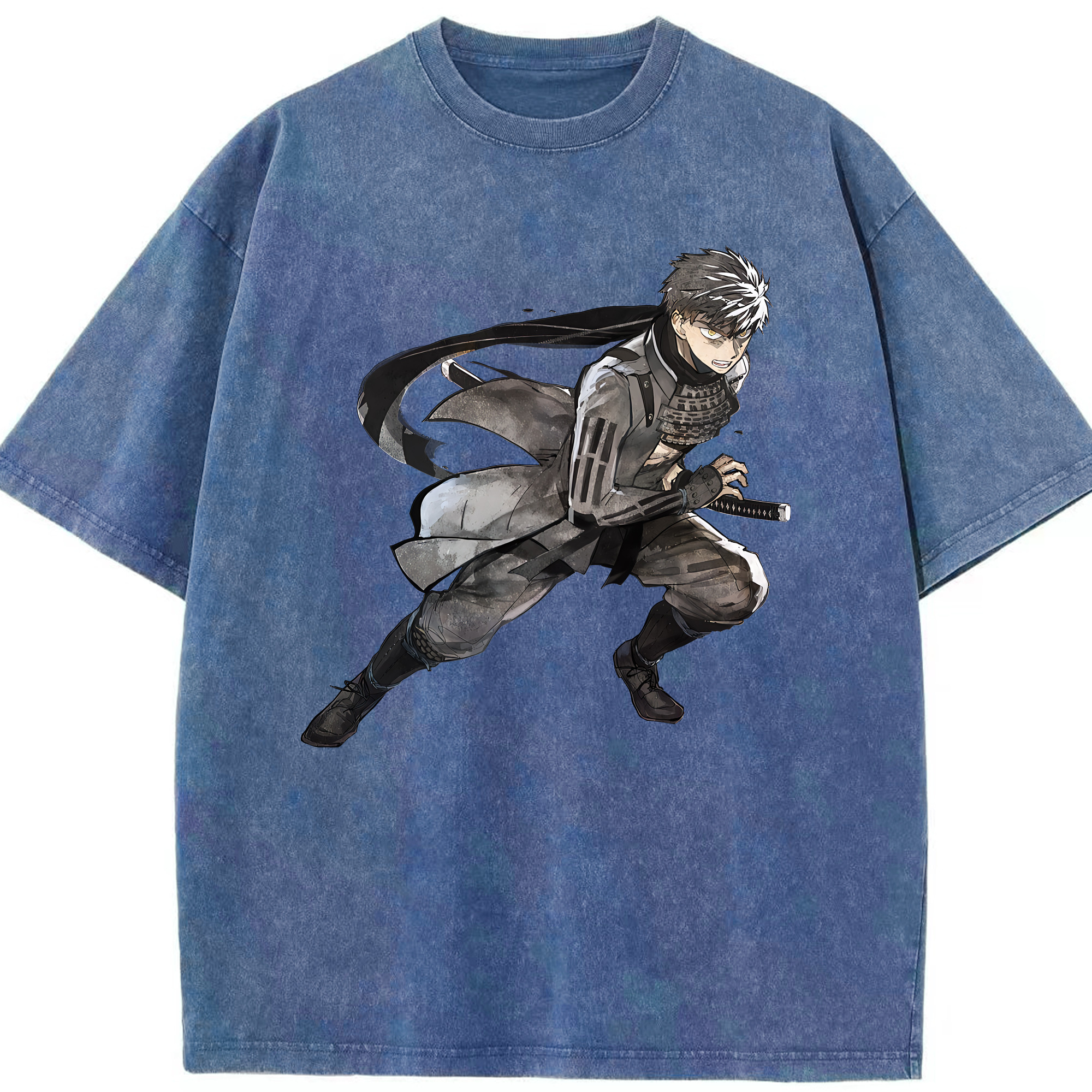 （画像用） 刀剣乱舞 Touken Ranbu 綿100% ヴィンテージ風 半袖Tシャツ（フロントプリント）