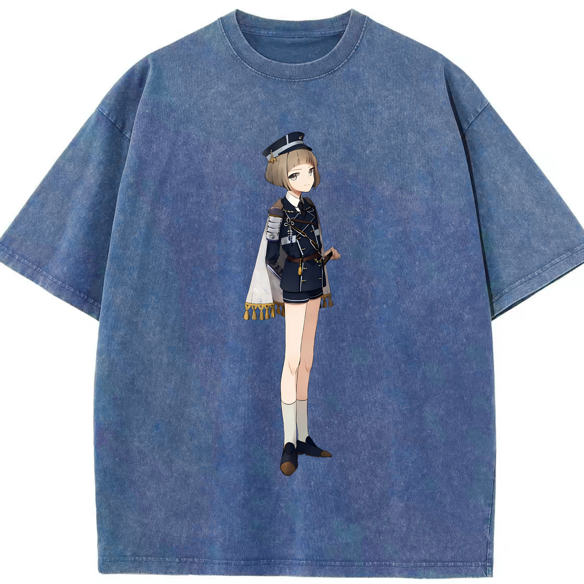 （画像用） 刀剣乱舞 Touken Ranbu 綿100% ヴィンテージ風 半袖Tシャツ（フロントプリント）