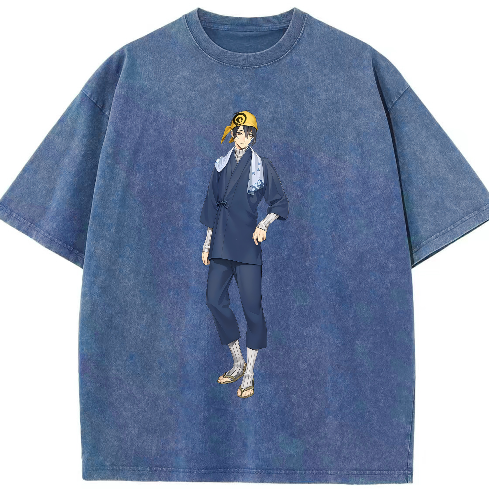 （画像用） 刀剣乱舞 Touken Ranbu 綿100% ヴィンテージ風 半袖Tシャツ（フロントプリント）