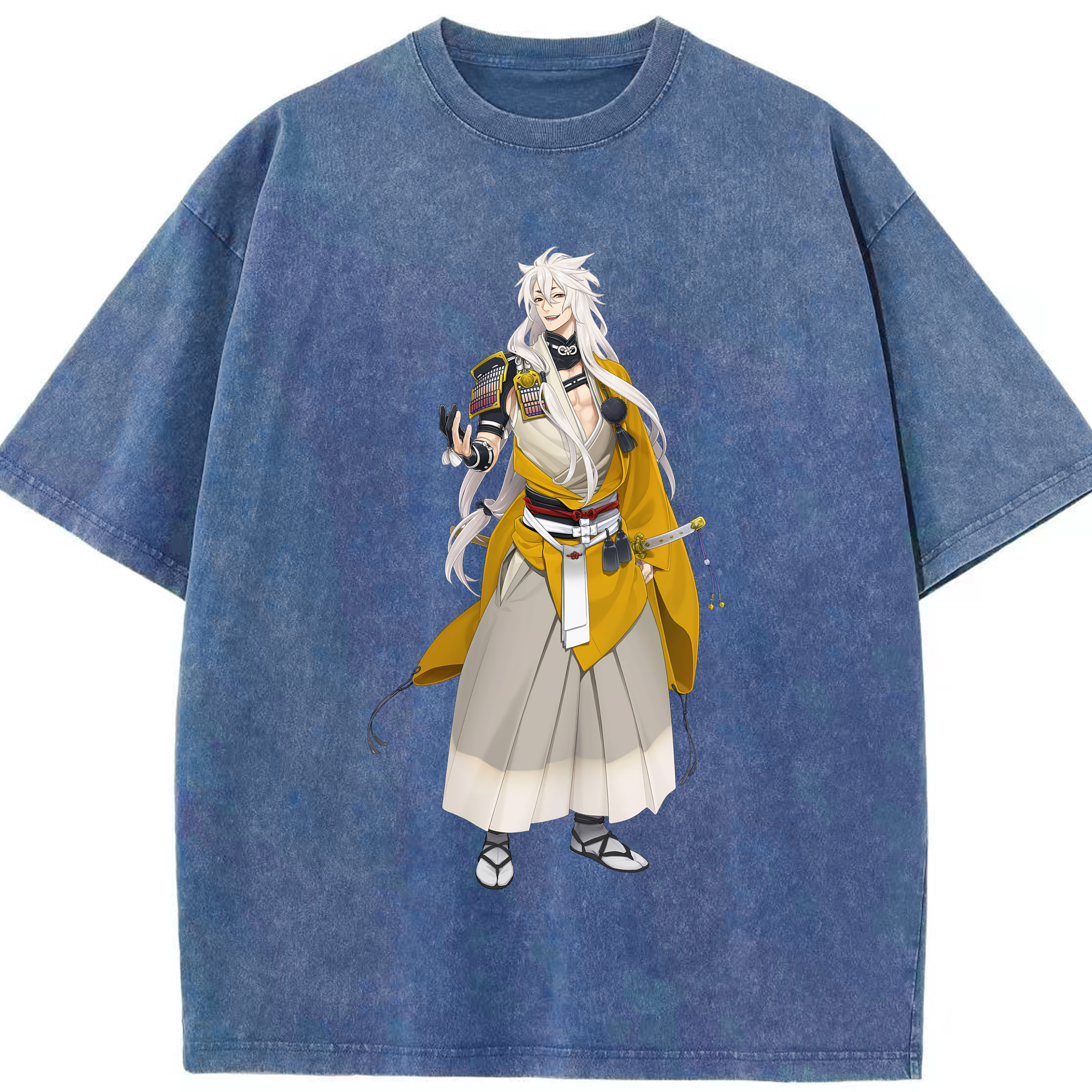 （画像用） 刀剣乱舞 Touken Ranbu 綿100% ヴィンテージ風 半袖Tシャツ（フロントプリント）