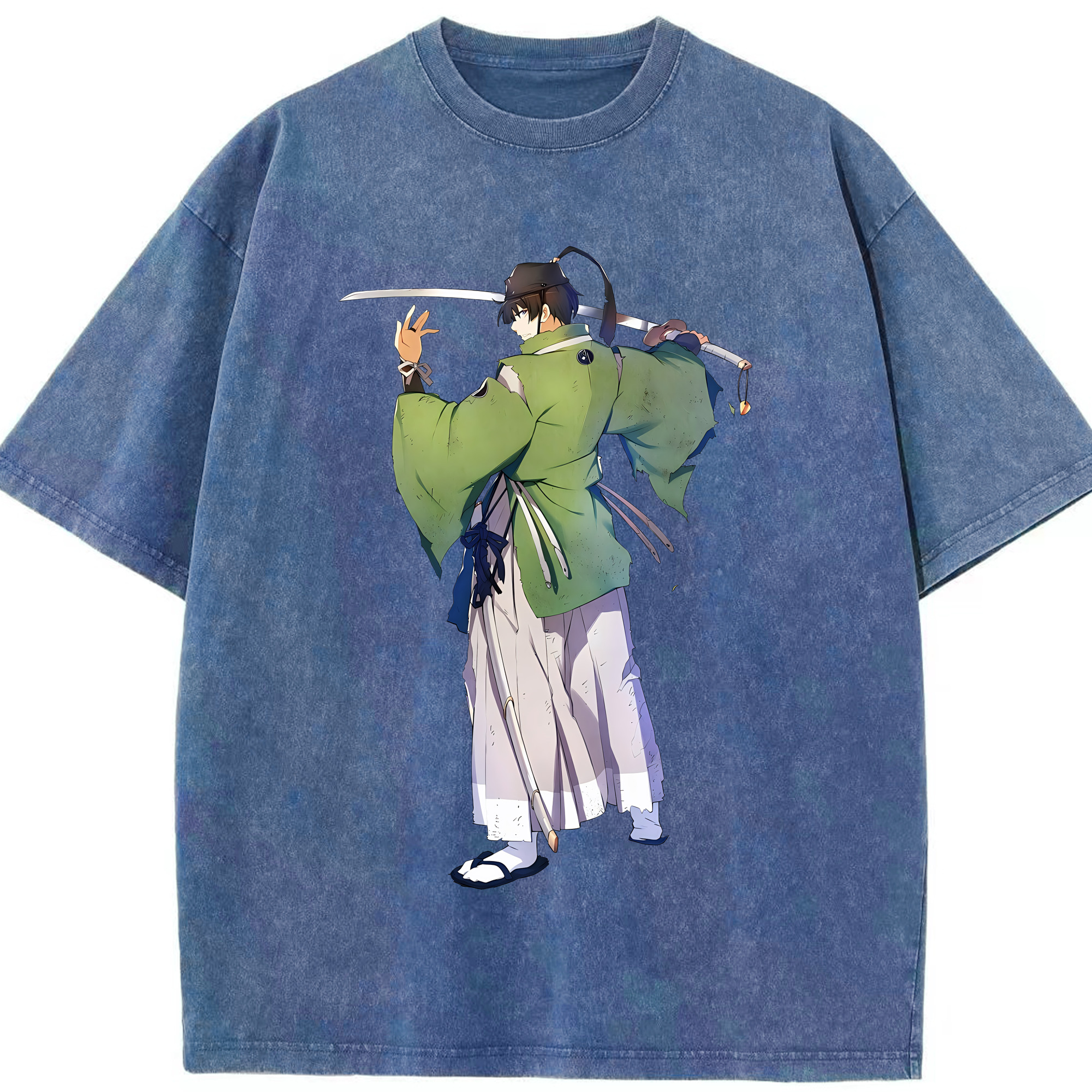 （画像用） 刀剣乱舞 Touken Ranbu 綿100% ヴィンテージ風 半袖Tシャツ（フロントプリント）