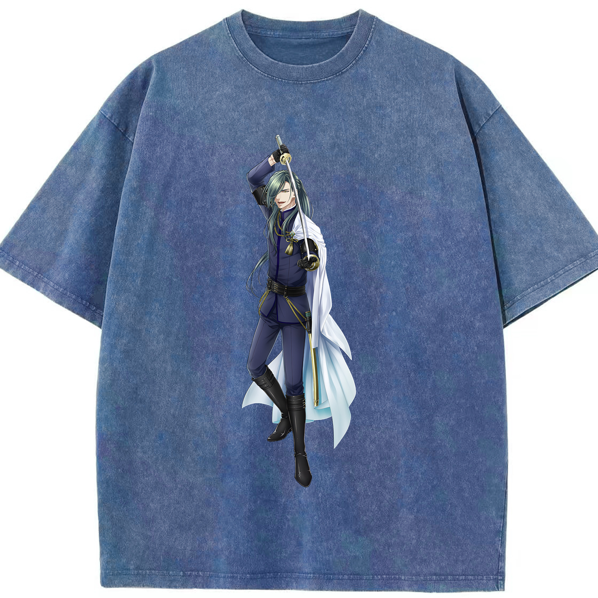 （画像用） 刀剣乱舞 Touken Ranbu 綿100% ヴィンテージ風 半袖Tシャツ（フロントプリント）