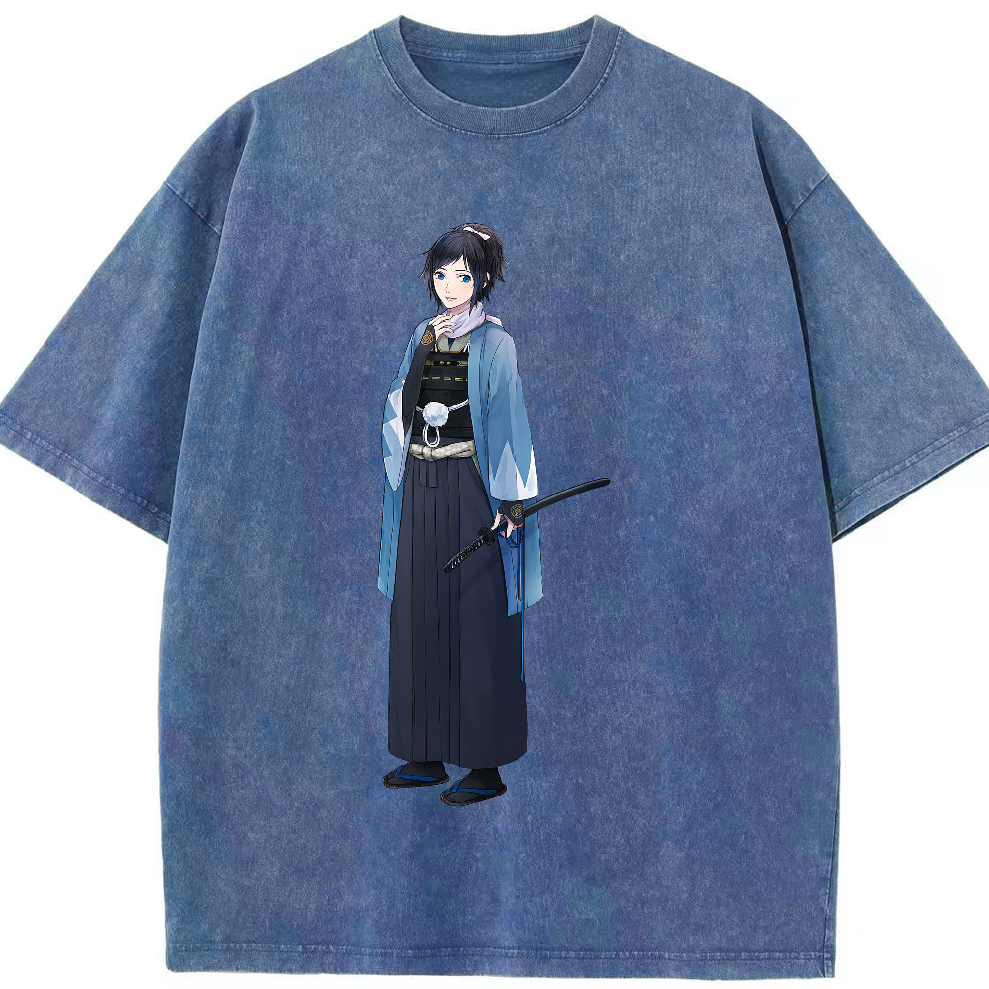 （画像用） 刀剣乱舞 Touken Ranbu 綿100% ヴィンテージ風 半袖Tシャツ（フロントプリント）
