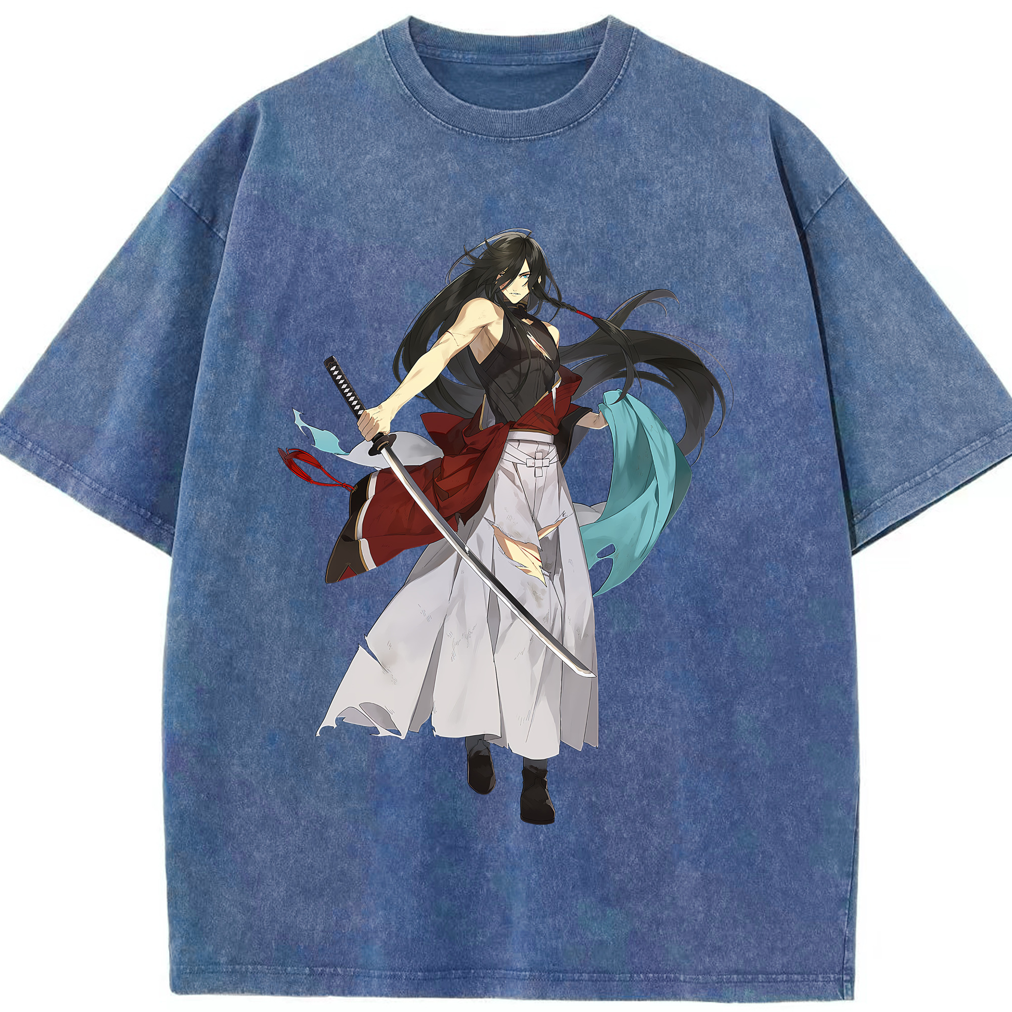 （画像用） 刀剣乱舞 Touken Ranbu 綿100% ヴィンテージ風 半袖Tシャツ（フロントプリント）