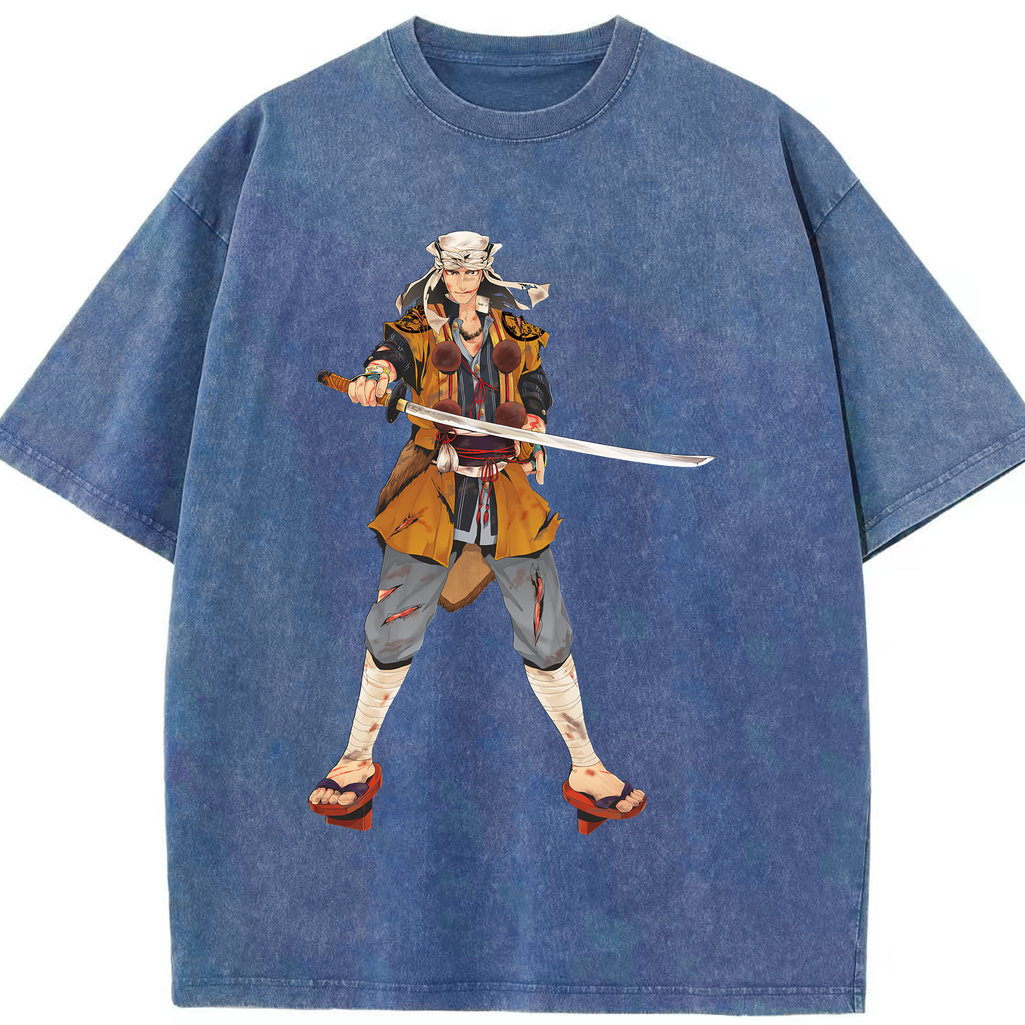 （画像用） 刀剣乱舞 Touken Ranbu 綿100% ヴィンテージ風 半袖Tシャツ（フロントプリント）