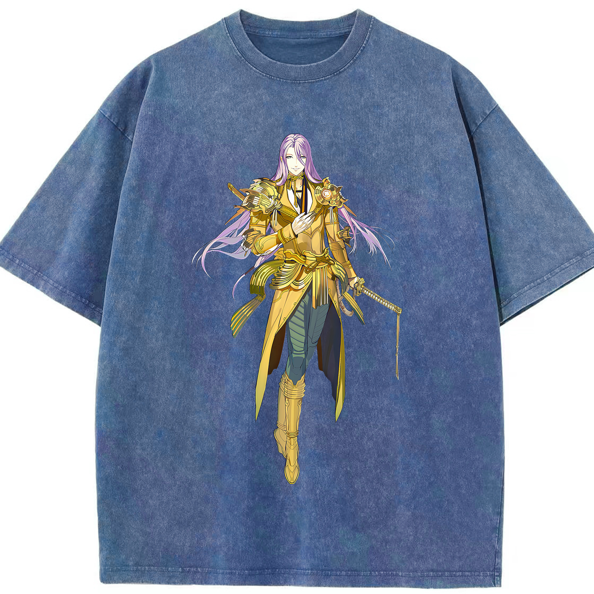 （画像用） 刀剣乱舞 Touken Ranbu 綿100% ヴィンテージ風 半袖Tシャツ（フロントプリント）