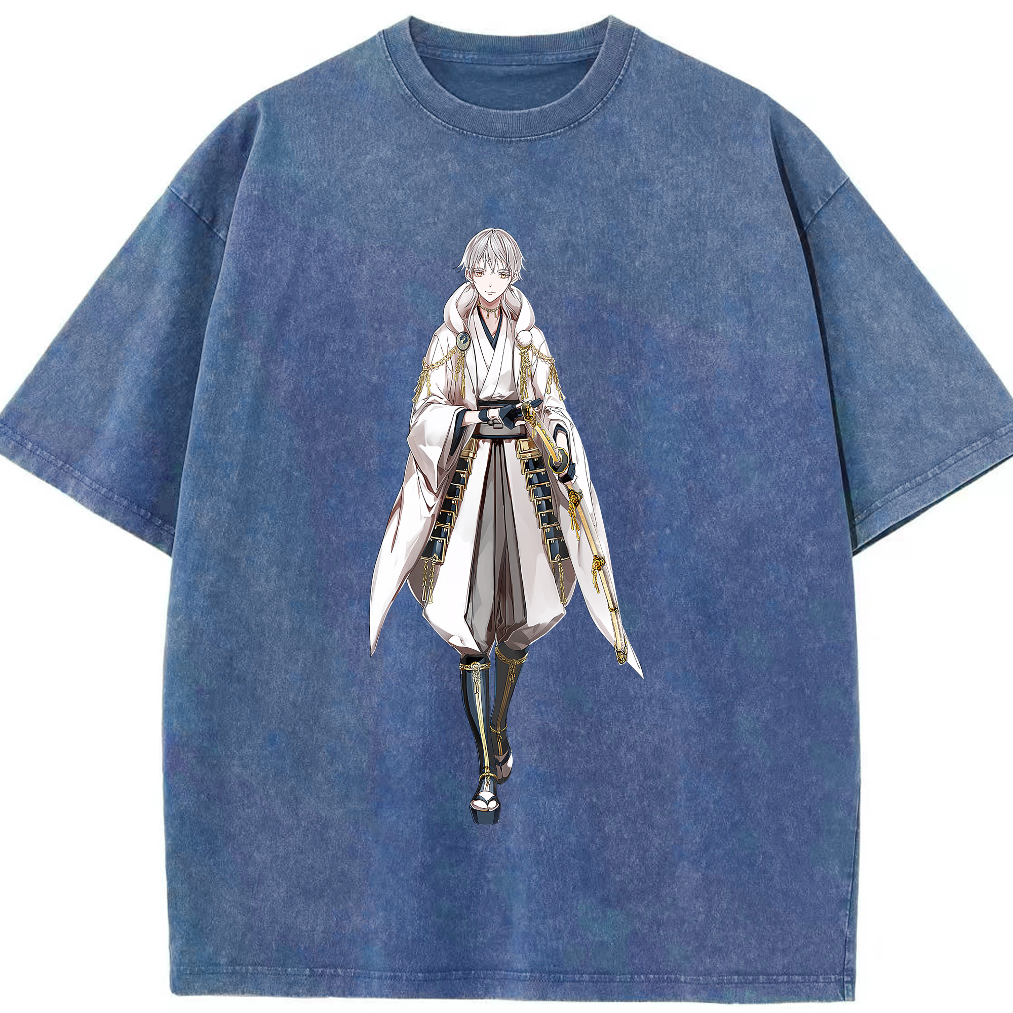 （画像用） 刀剣乱舞 Touken Ranbu 綿100% ヴィンテージ風 半袖Tシャツ（フロントプリント）