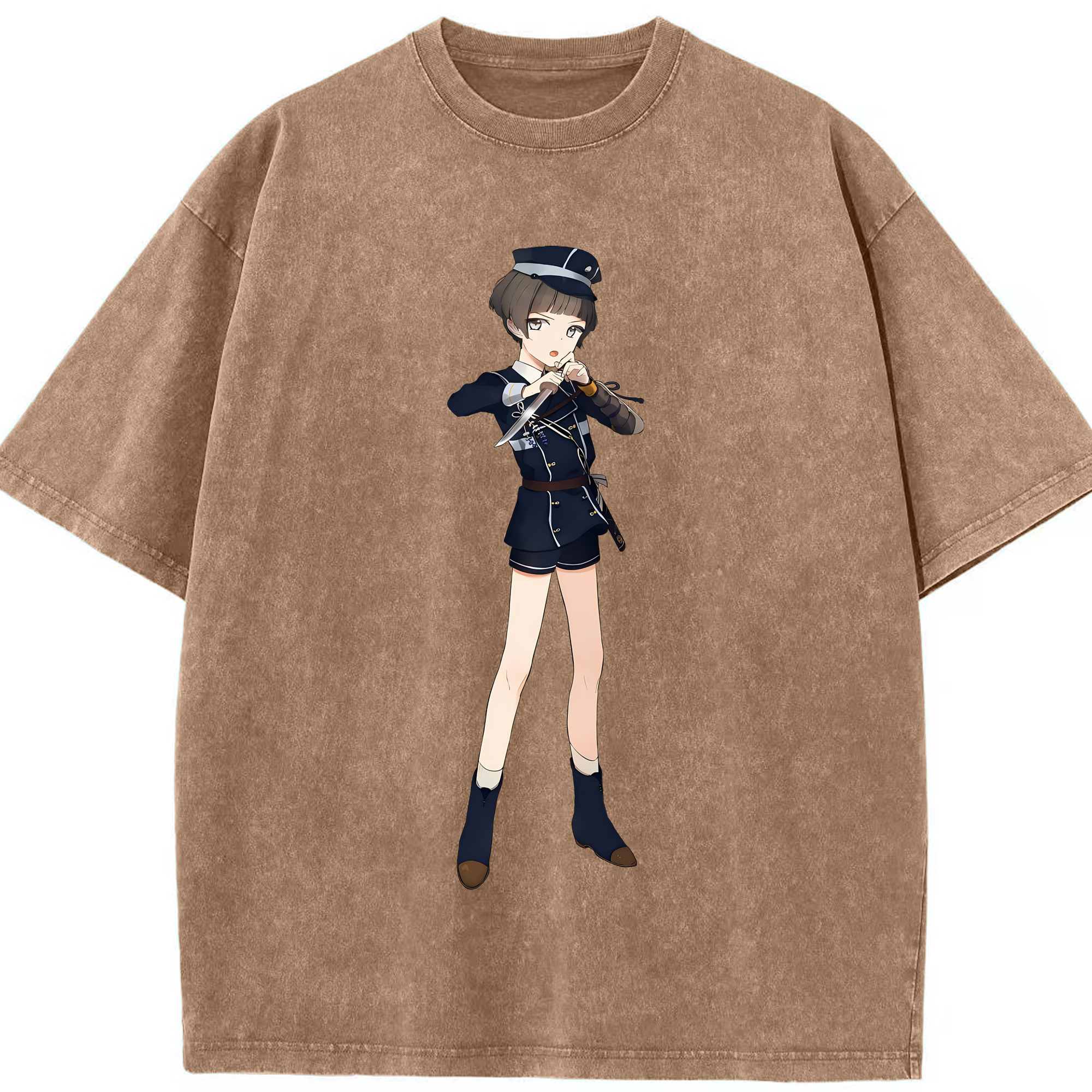 （画像用） 刀剣乱舞 Touken Ranbu 綿100% ヴィンテージ風 半袖Tシャツ（フロントプリント）