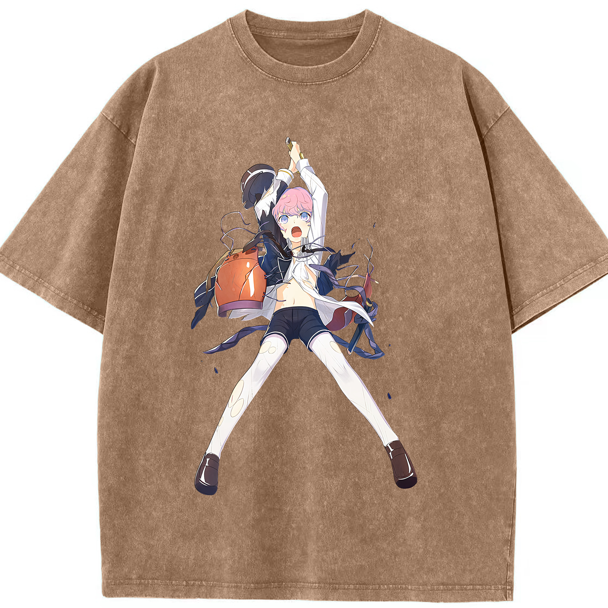 （画像用） 刀剣乱舞 Touken Ranbu 綿100% ヴィンテージ風 半袖Tシャツ（フロントプリント）