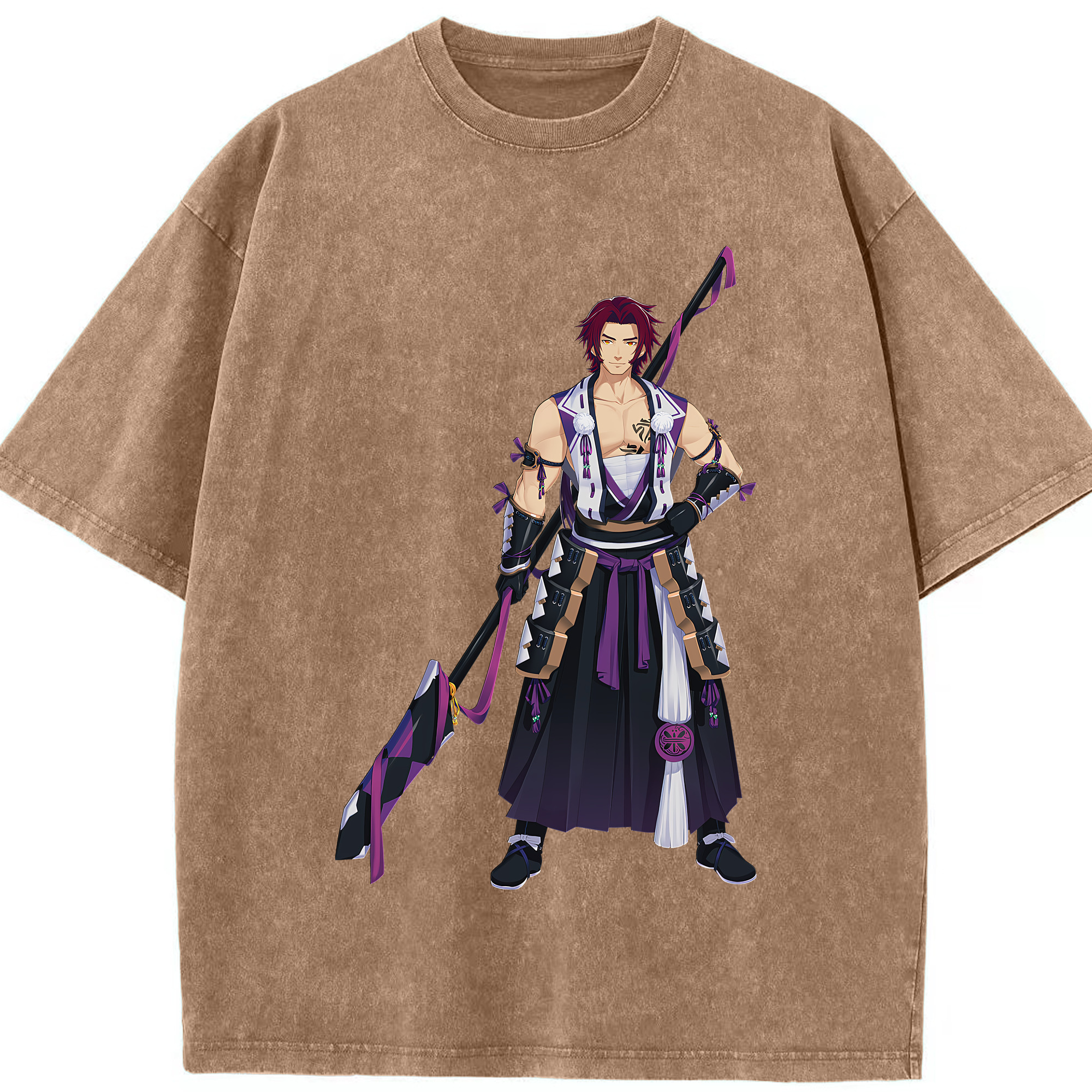 （画像用） 刀剣乱舞 Touken Ranbu 綿100% ヴィンテージ風 半袖Tシャツ（フロントプリント）