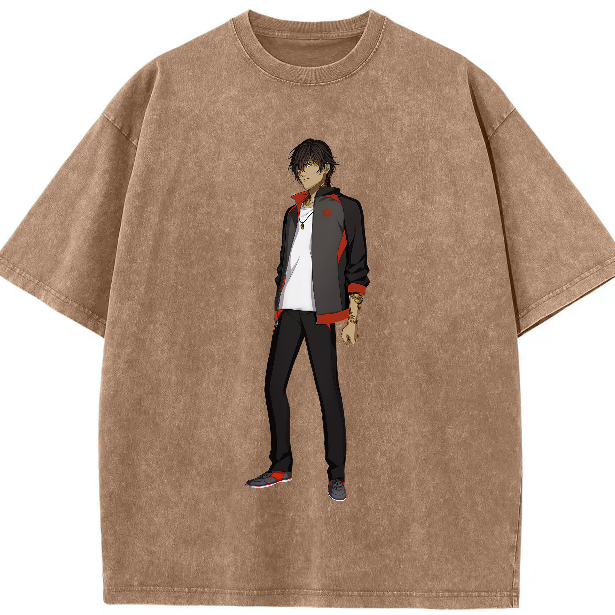 （画像用） 刀剣乱舞 Touken Ranbu 綿100% ヴィンテージ風 半袖Tシャツ（フロントプリント）