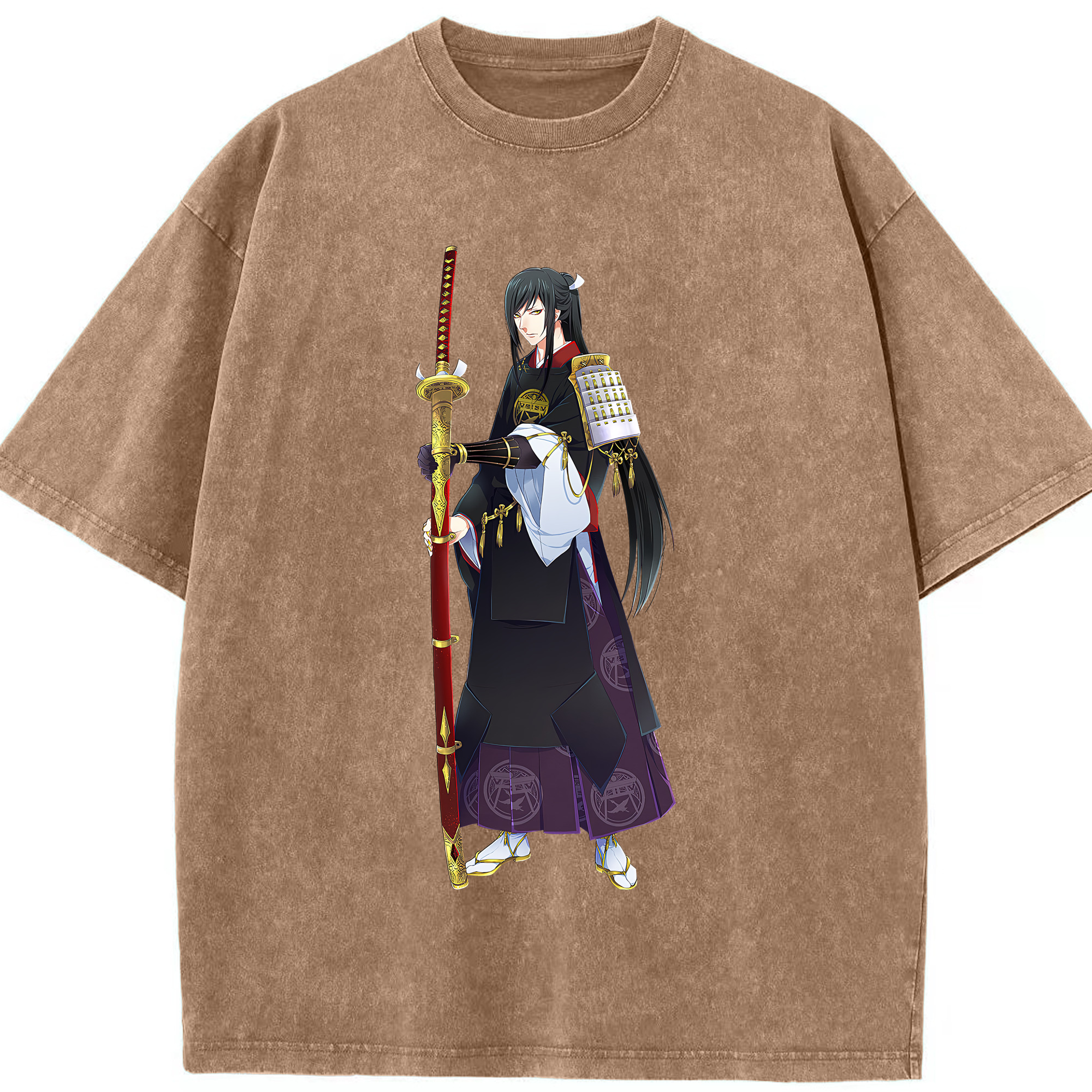 （画像用） 刀剣乱舞 Touken Ranbu 綿100% ヴィンテージ風 半袖Tシャツ（フロントプリント）