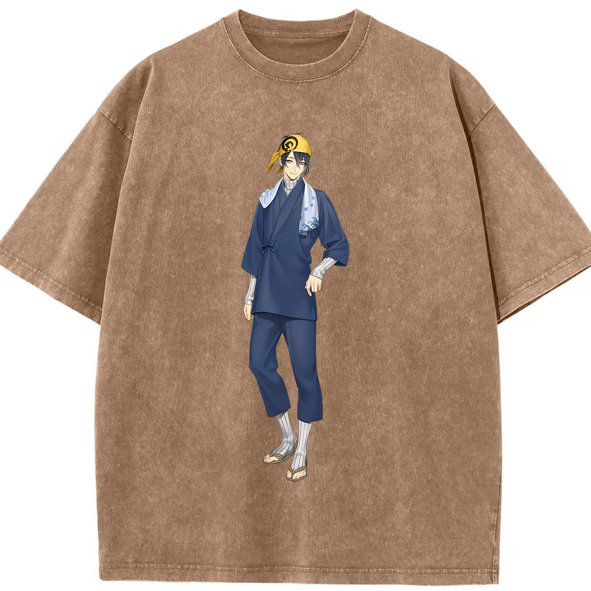 （画像用） 刀剣乱舞 Touken Ranbu 綿100% ヴィンテージ風 半袖Tシャツ（フロントプリント）