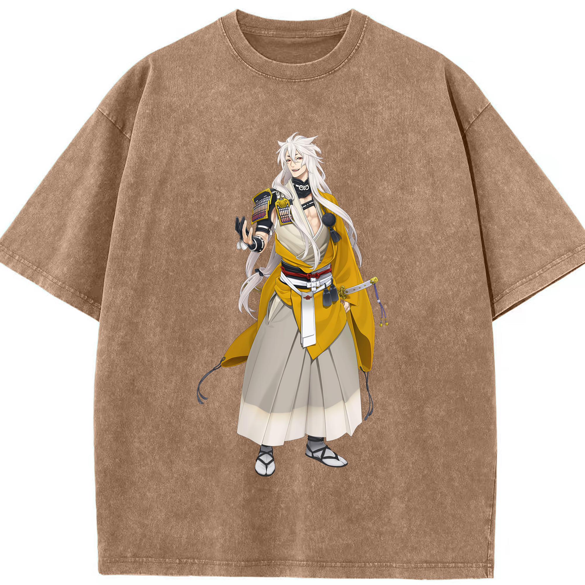 （画像用） 刀剣乱舞 Touken Ranbu 綿100% ヴィンテージ風 半袖Tシャツ（フロントプリント）