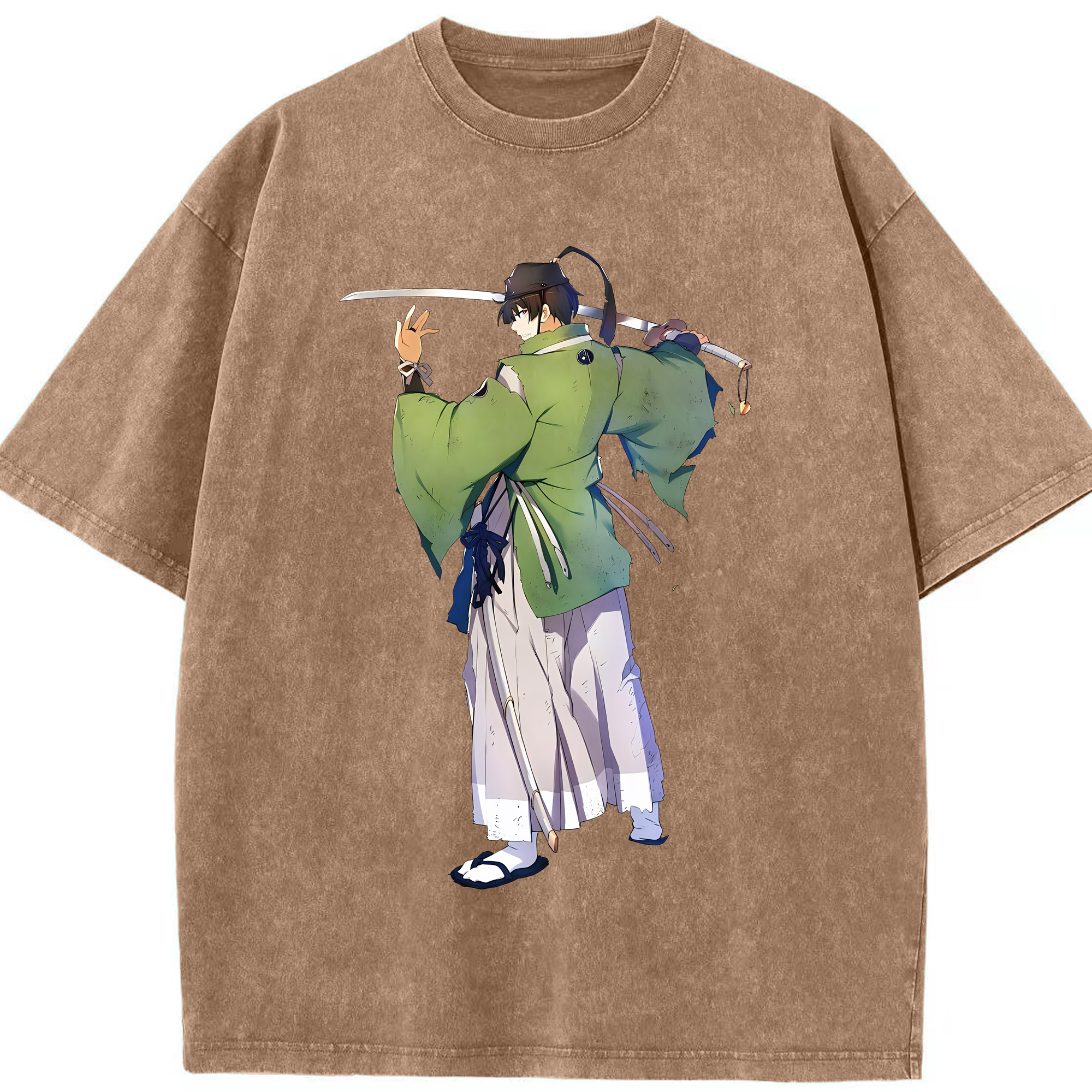 （画像用） 刀剣乱舞 Touken Ranbu 綿100% ヴィンテージ風 半袖Tシャツ（フロントプリント）