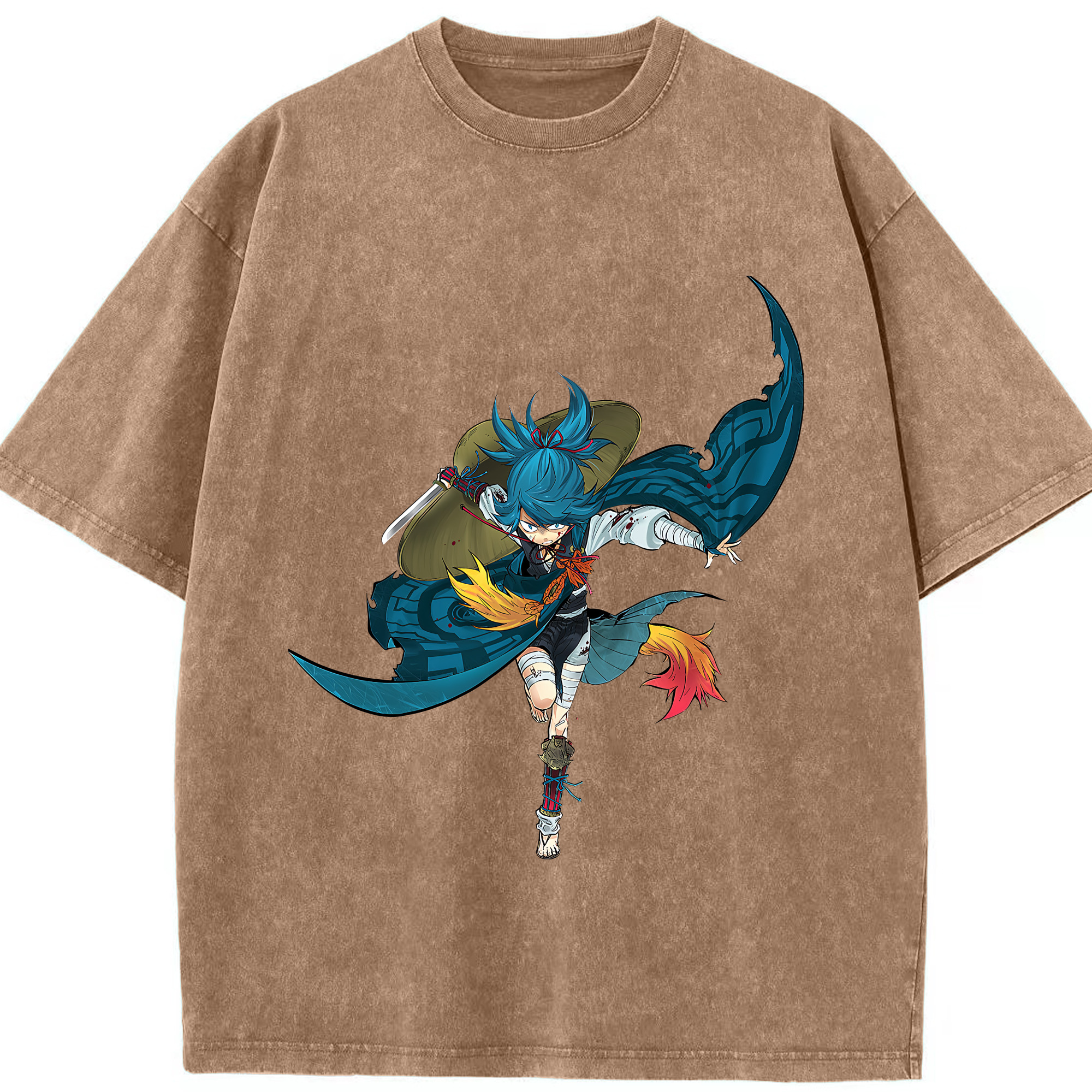 （画像用） 刀剣乱舞 Touken Ranbu 綿100% ヴィンテージ風 半袖Tシャツ（フロントプリント）
