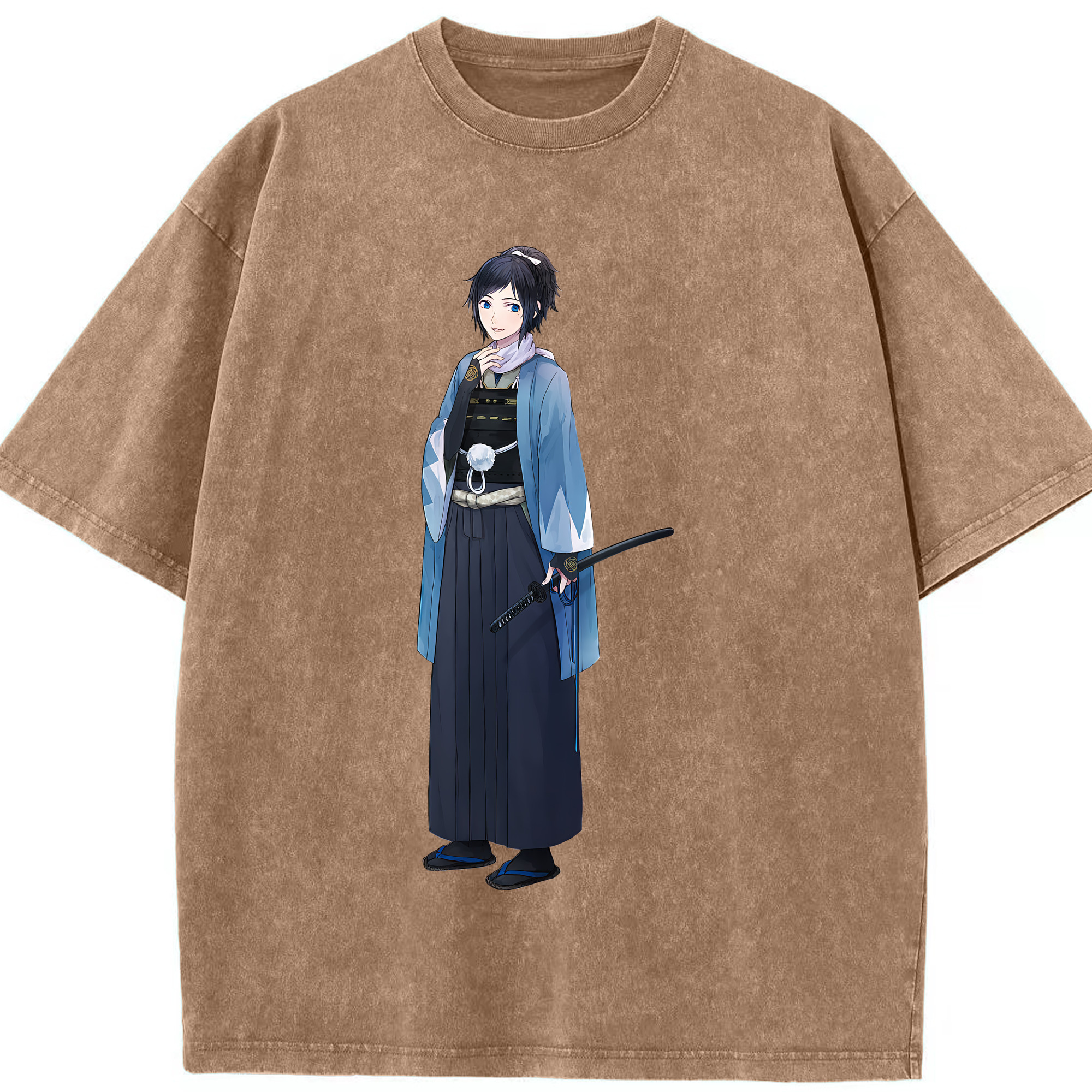 （画像用） 刀剣乱舞 Touken Ranbu 綿100% ヴィンテージ風 半袖Tシャツ（フロントプリント）