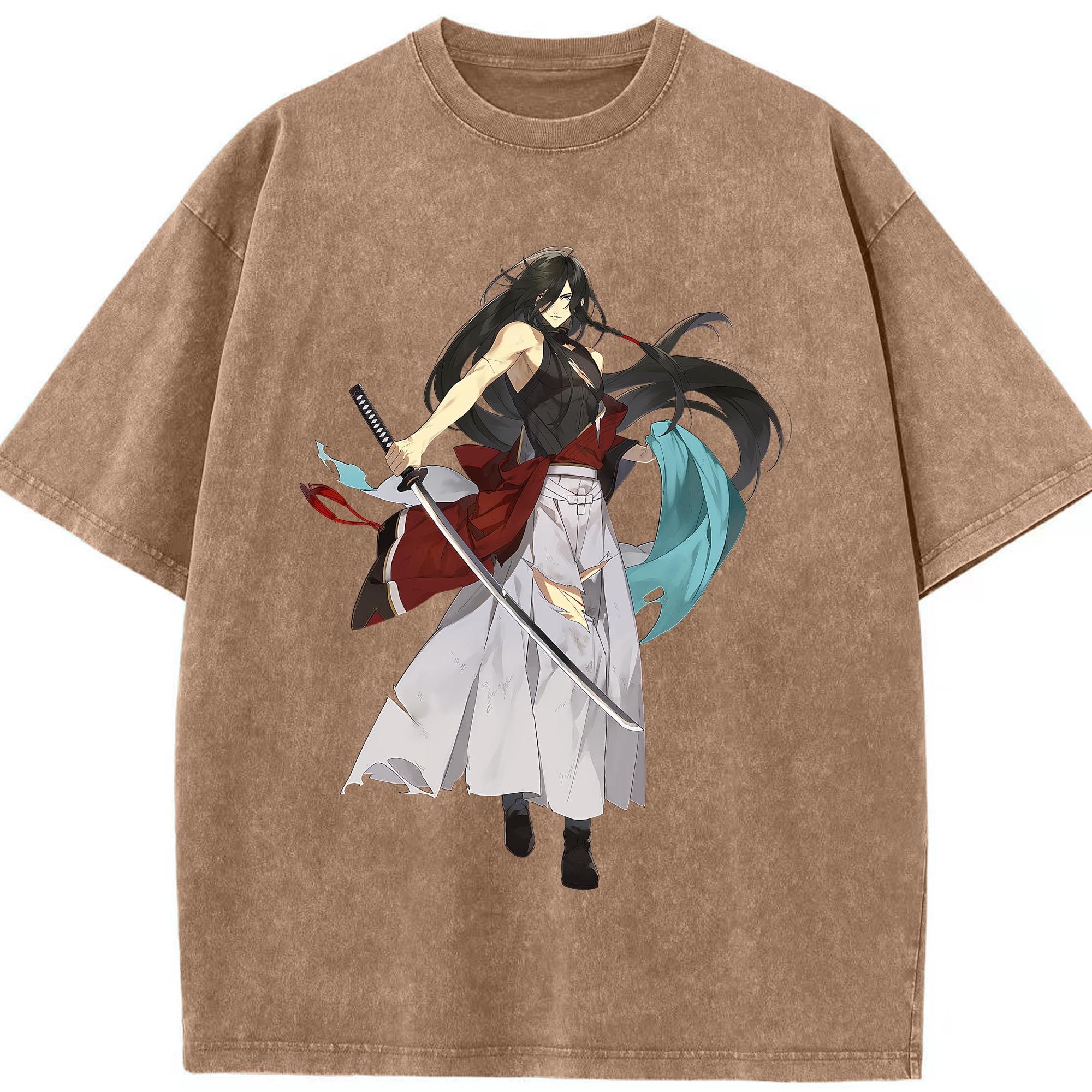 （画像用） 刀剣乱舞 Touken Ranbu 綿100% ヴィンテージ風 半袖Tシャツ（フロントプリント）
