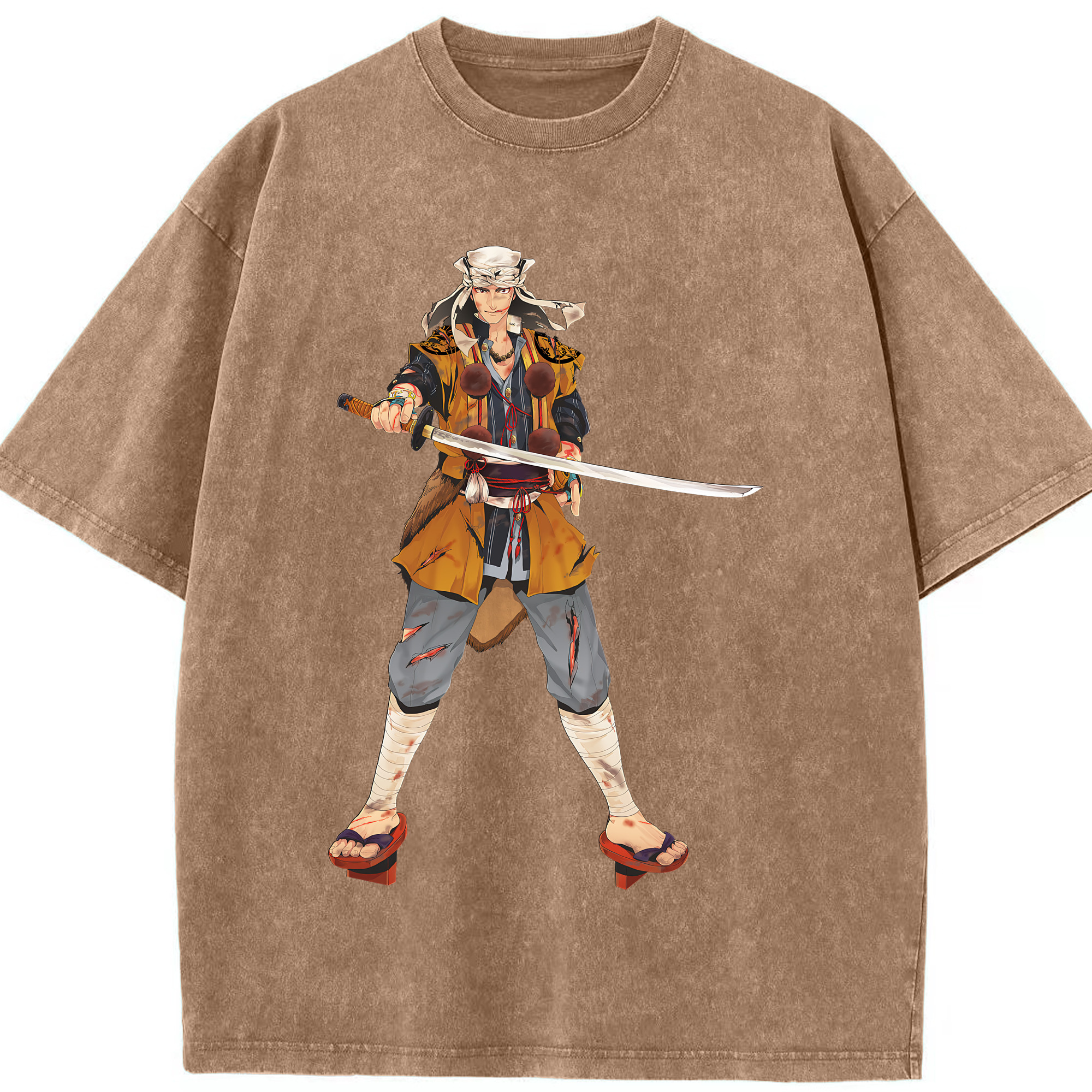 （画像用） 刀剣乱舞 Touken Ranbu 綿100% ヴィンテージ風 半袖Tシャツ（フロントプリント）
