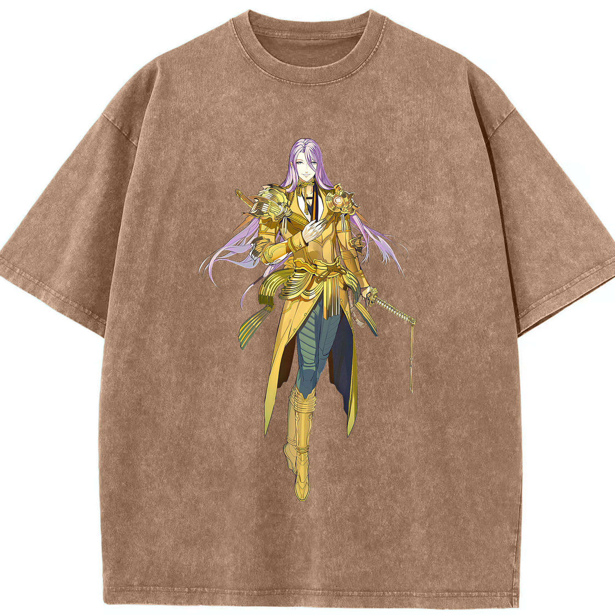（画像用） 刀剣乱舞 Touken Ranbu 綿100% ヴィンテージ風 半袖Tシャツ（フロントプリント）